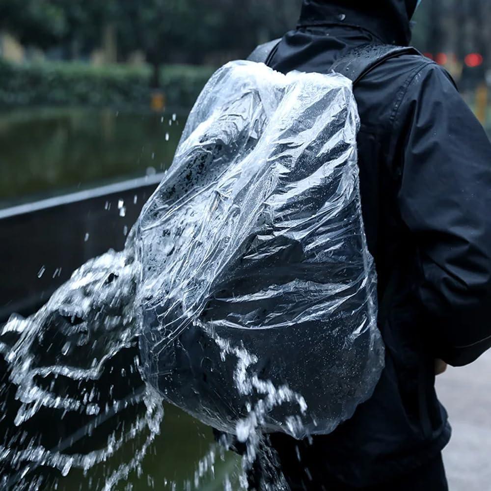 10 Cubiertas de Lluvia Desechables DraCra para Mochilas 30-40L