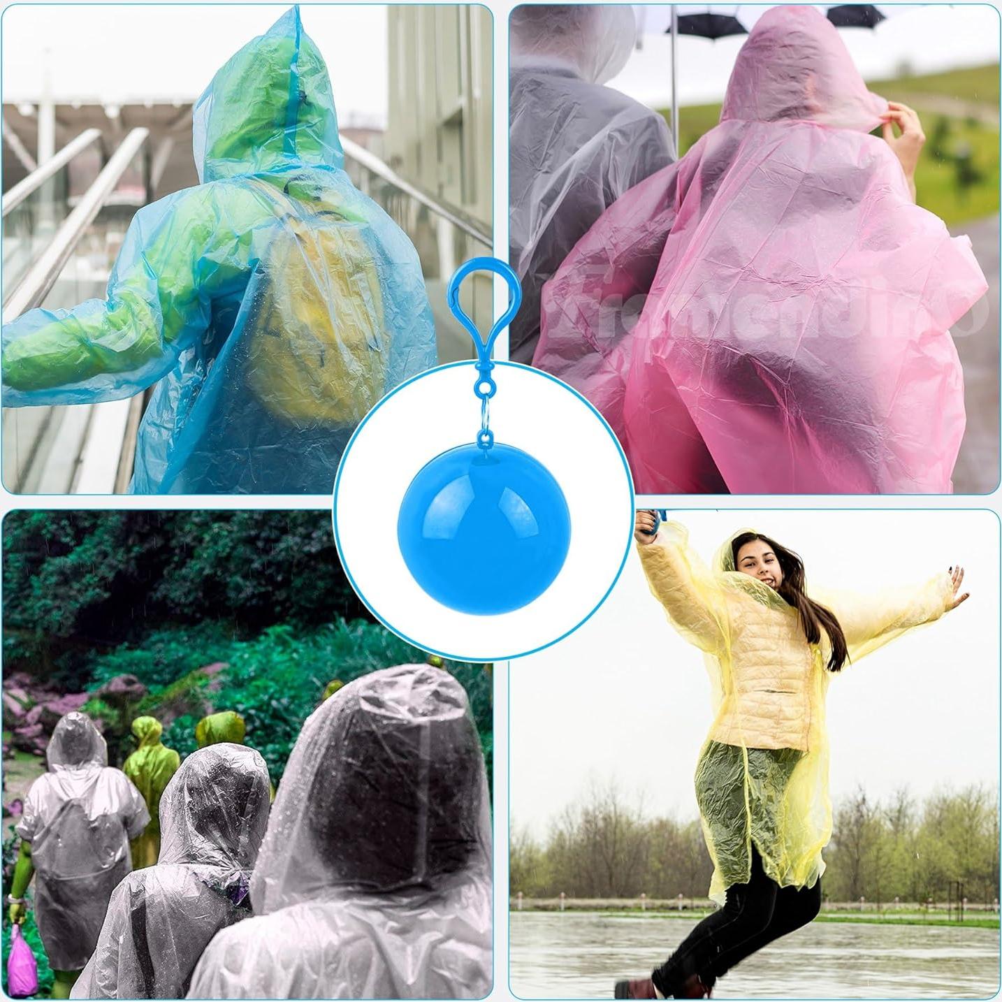 Ponchos de Lluvia Impermeables Framendino - 8 Paquete Unisex