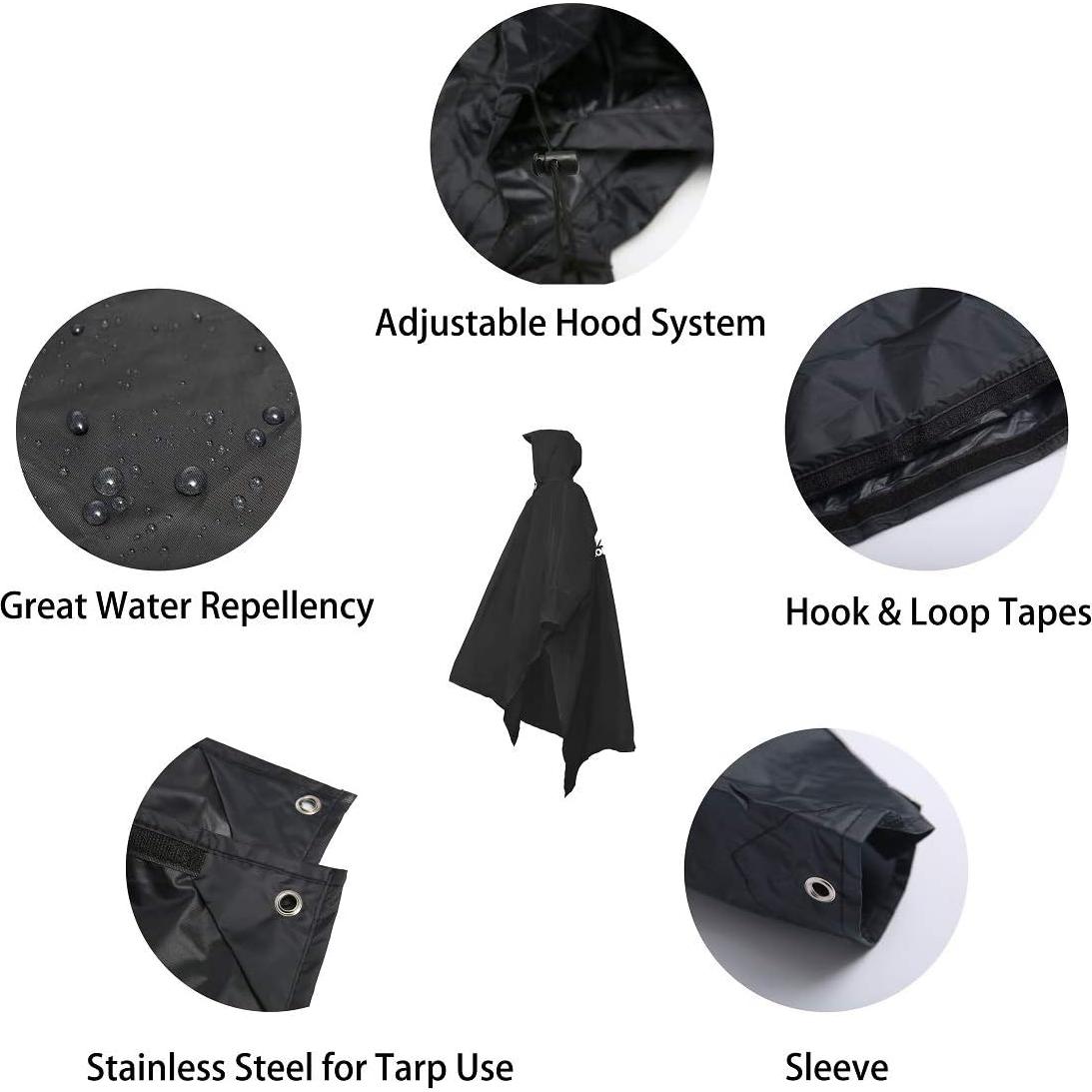 Poncho de Lluvia Impermeable Longsinger Adulto Azul Marino