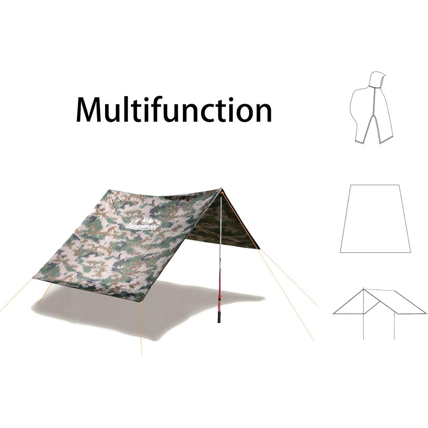 Poncho de Lluvia Impermeable Longsinger Adulto Azul Marino