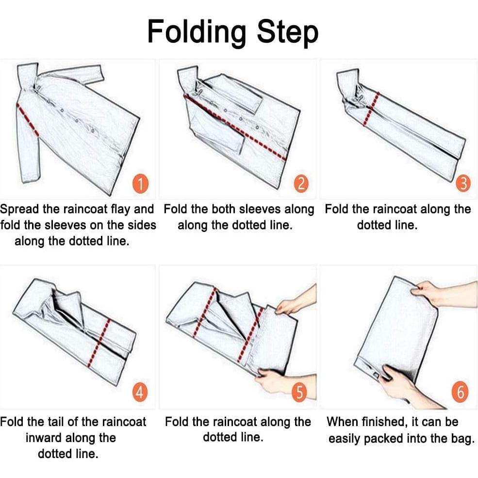 Ponchos de Lluvia Impermeables UPSEN Gris 2 Piezas para Adultos