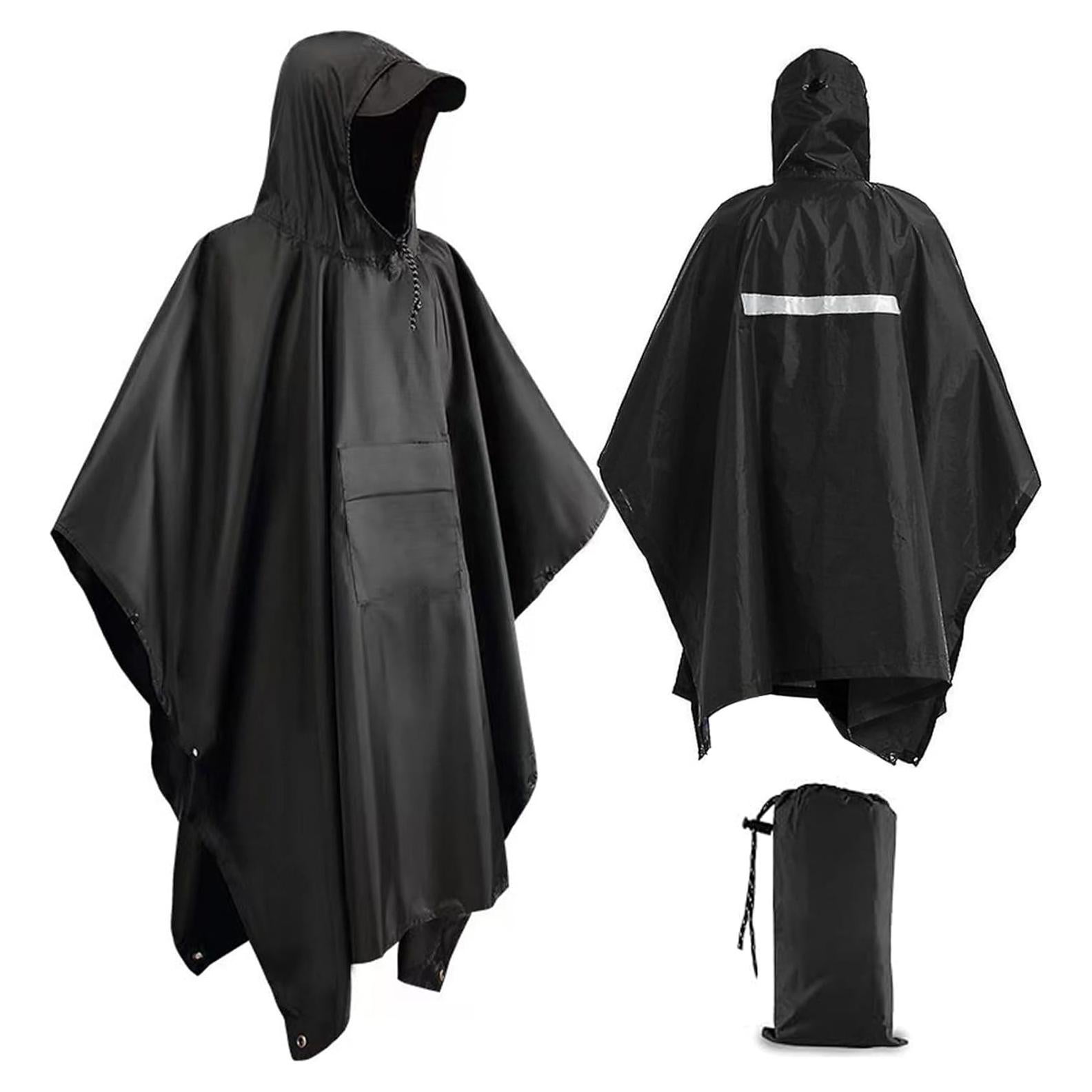 Poncho de Lluvia Roctee Unisex Impermeable con Capucha 210cm