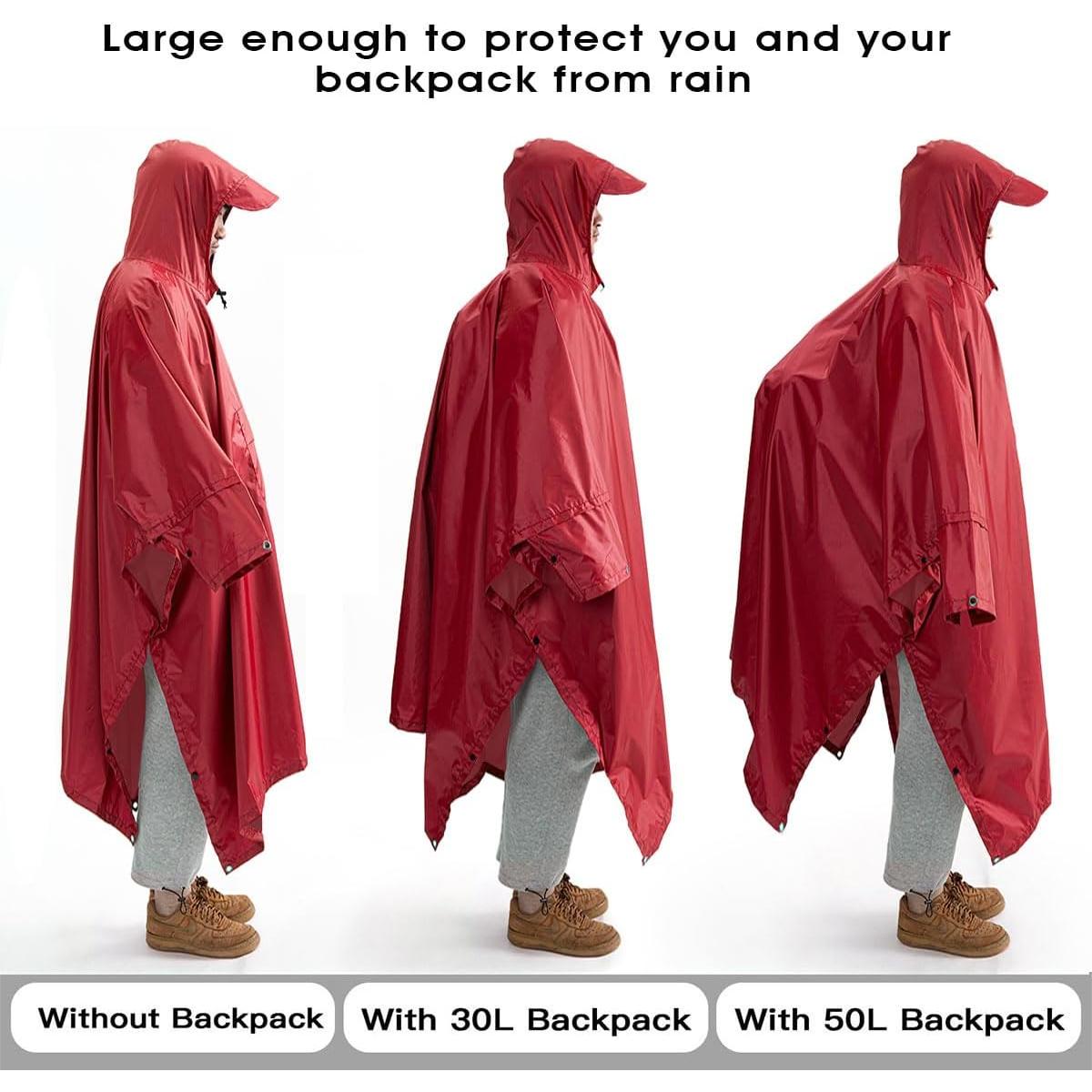 Poncho de Lluvia Unisex Cosmine TLM31 Impermeable 3 en 1