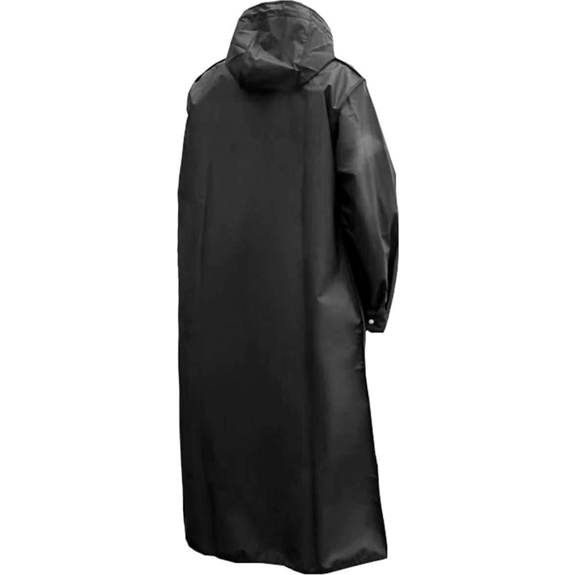 Abrigo de Lluvia Reutilizable EVA Negro XXL para Hombre