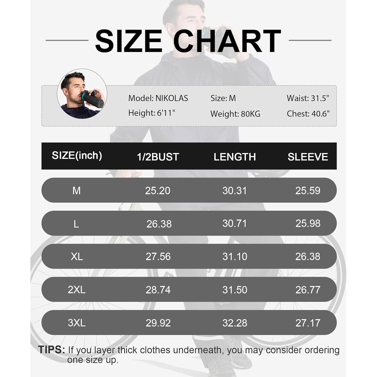 Chaqueta de Lluvia Impermeable para Hombres - Ligera y Transpirable