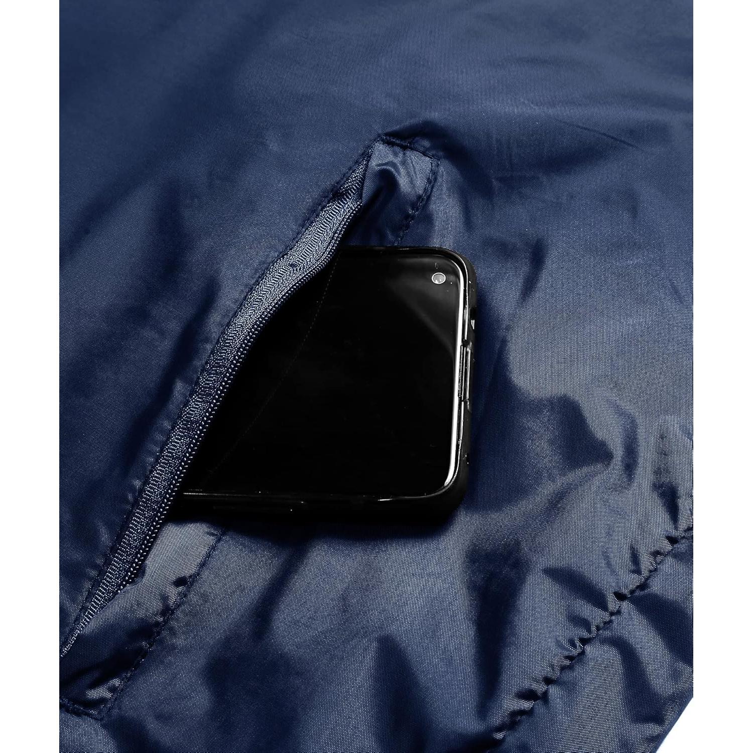 Chaqueta de Lluvia Impermeable para Hombres - Ligera y Transpirable