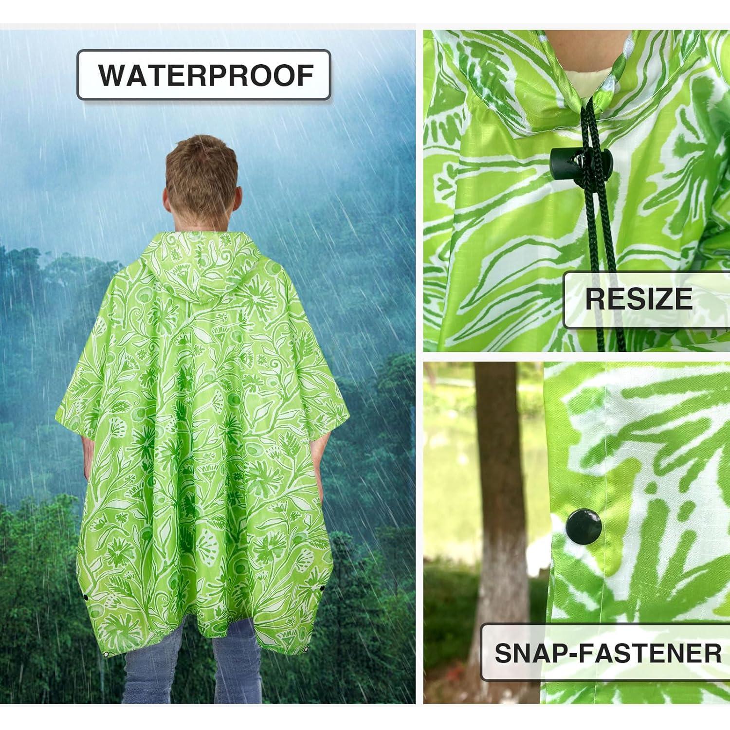 Poncho de Lluvia Impermeable QIANQUHUI Unisex 220x140 cm