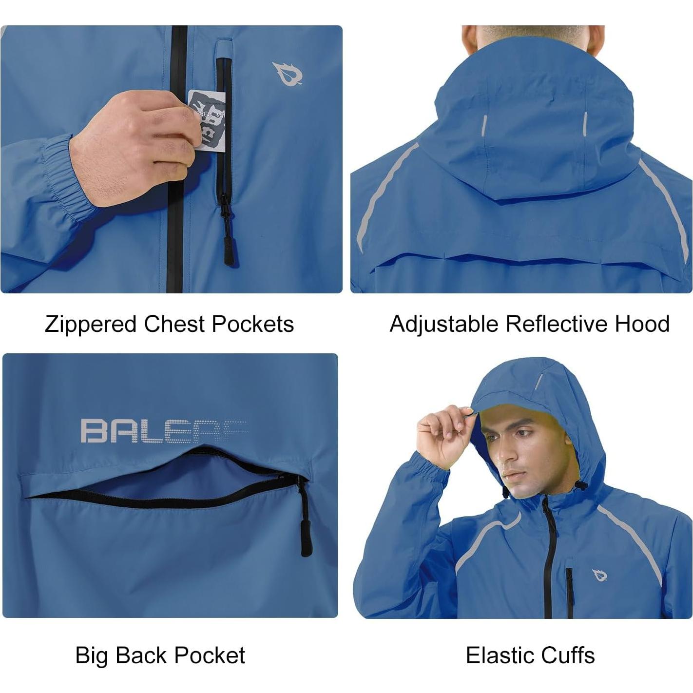 Chaqueta de Lluvia Impermeable Baleaf para Hombres 5000mm