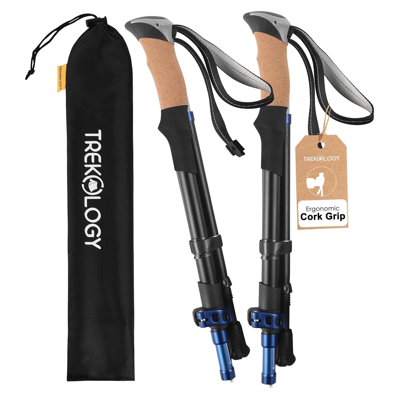 Bastones de Senderismo TREKOLOGY Cork SE Ajustables 2 Unidades