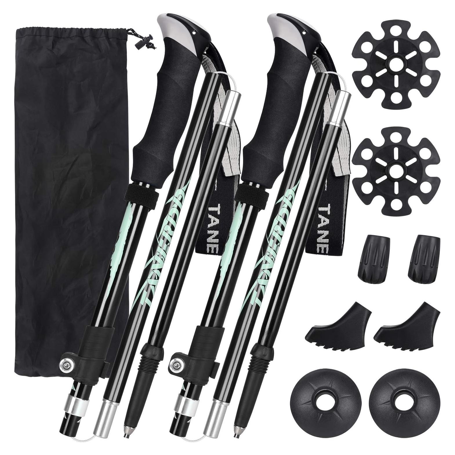 Bastones de Senderismo Plegables Esup de Aluminio 7075 - 2 Piezas