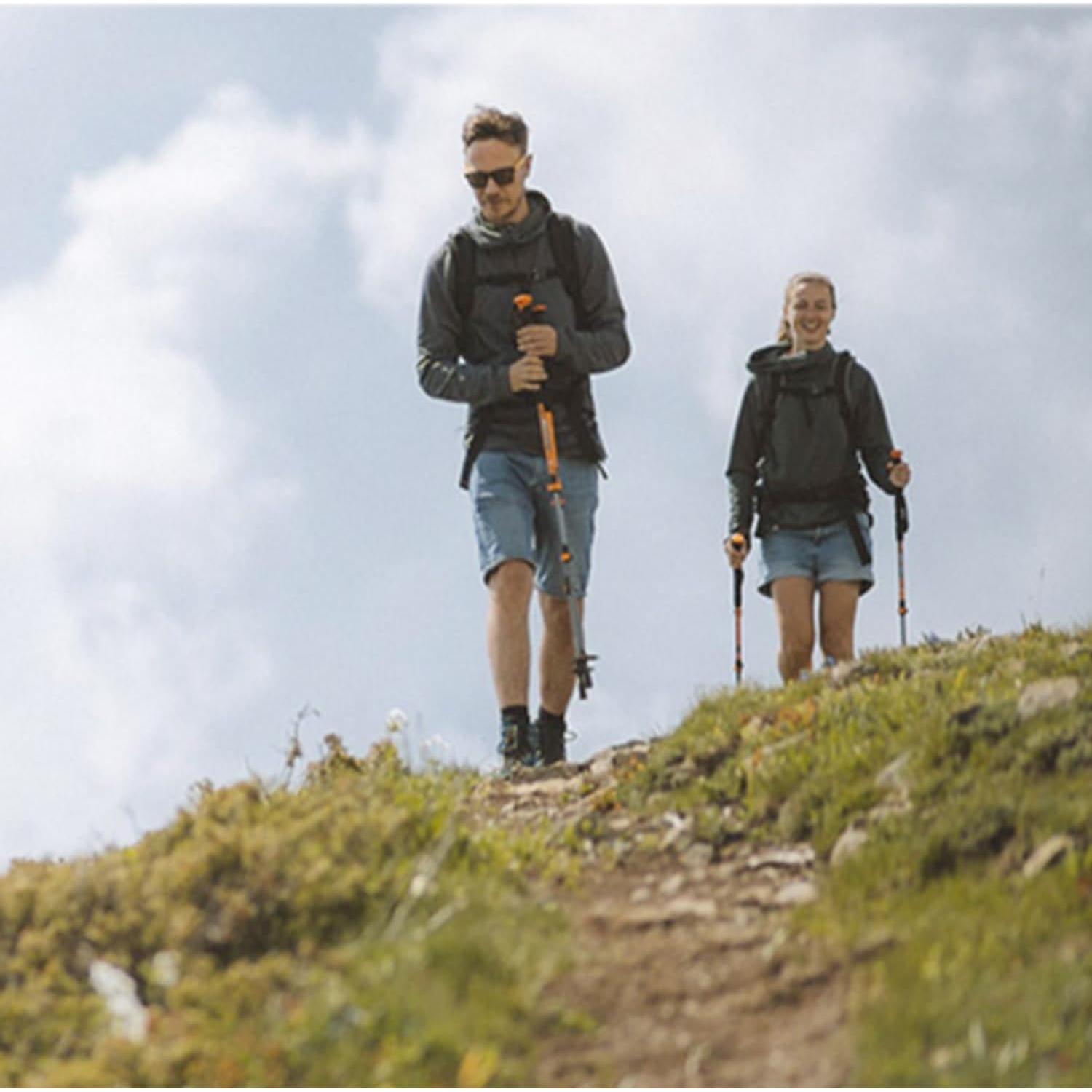 Bastones de Senderismo GBOWK A01 Plegables de Fibra de Carbono