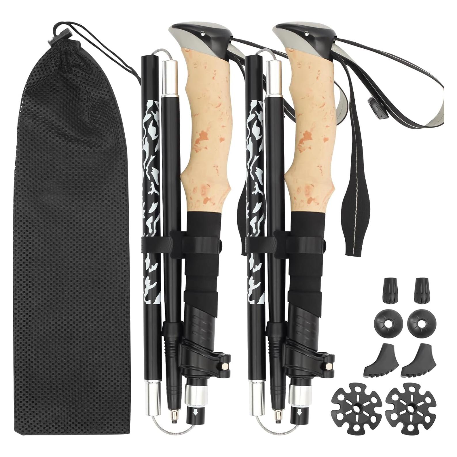 Bastones de Senderismo Plegables SpaceInside 130 cm Aluminio