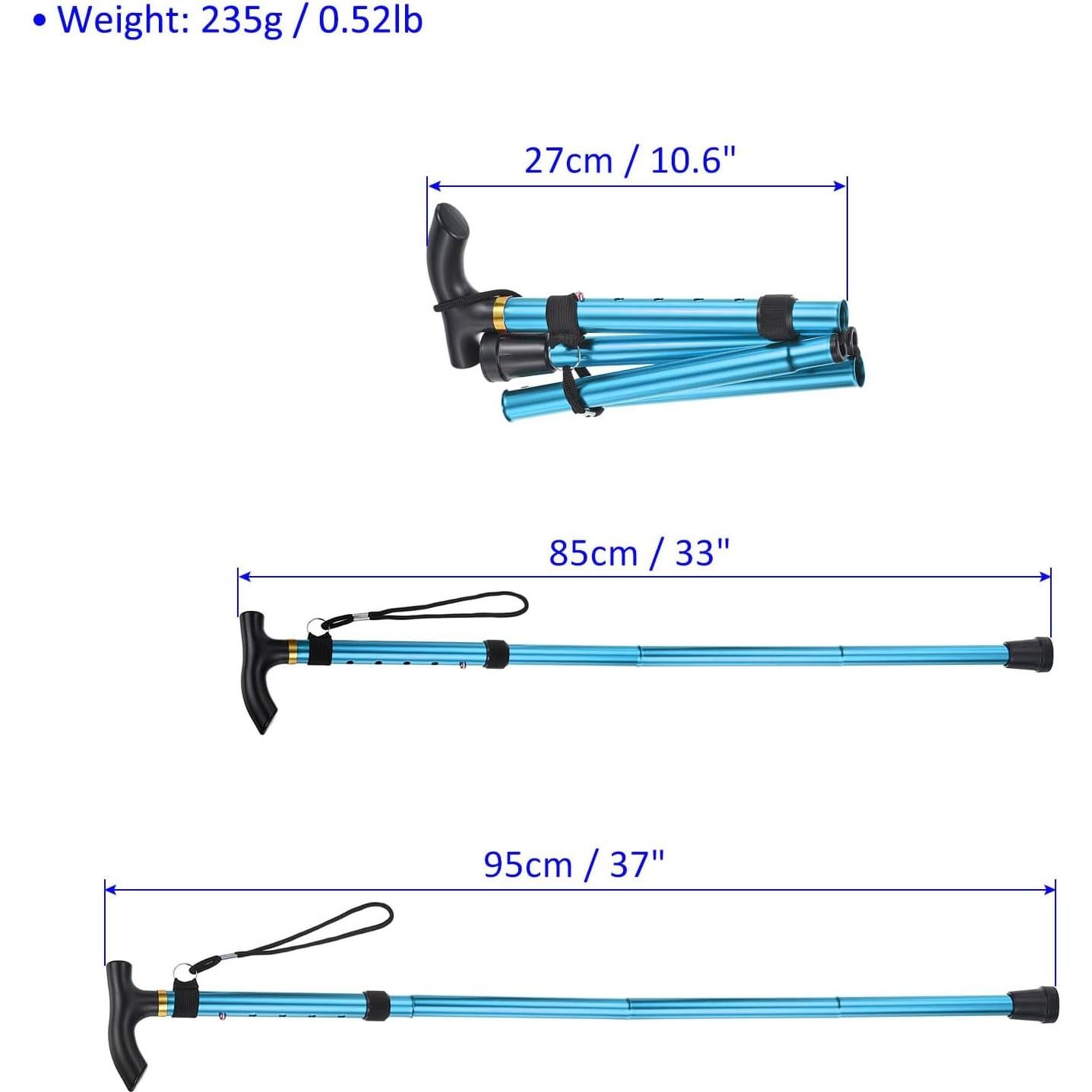 Bastones de Trekking Plegables M METERXITY 84-94 cm Aluminio