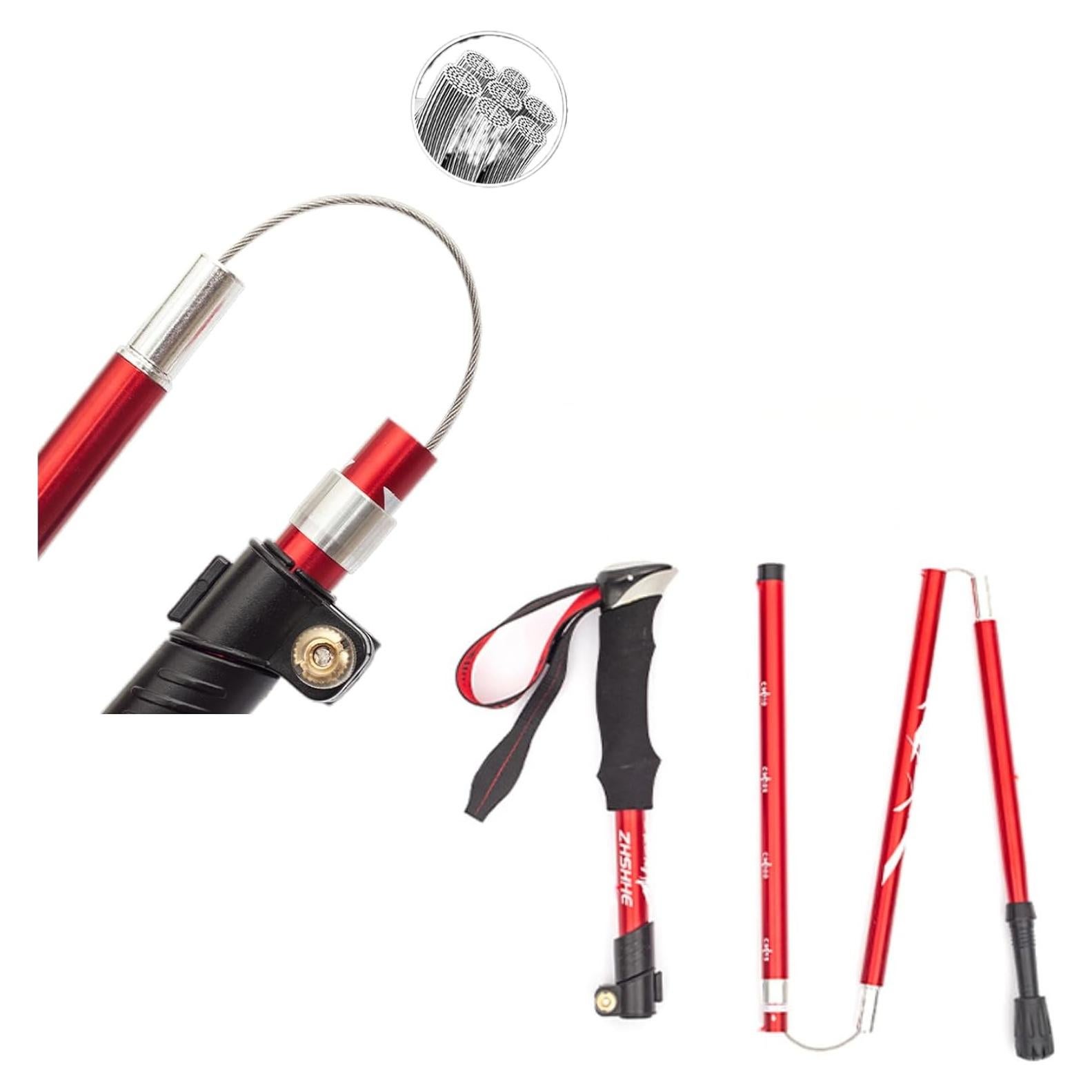 Bastón de Trekking Plegable Jahreszeit TUTURAL 110-130 cm