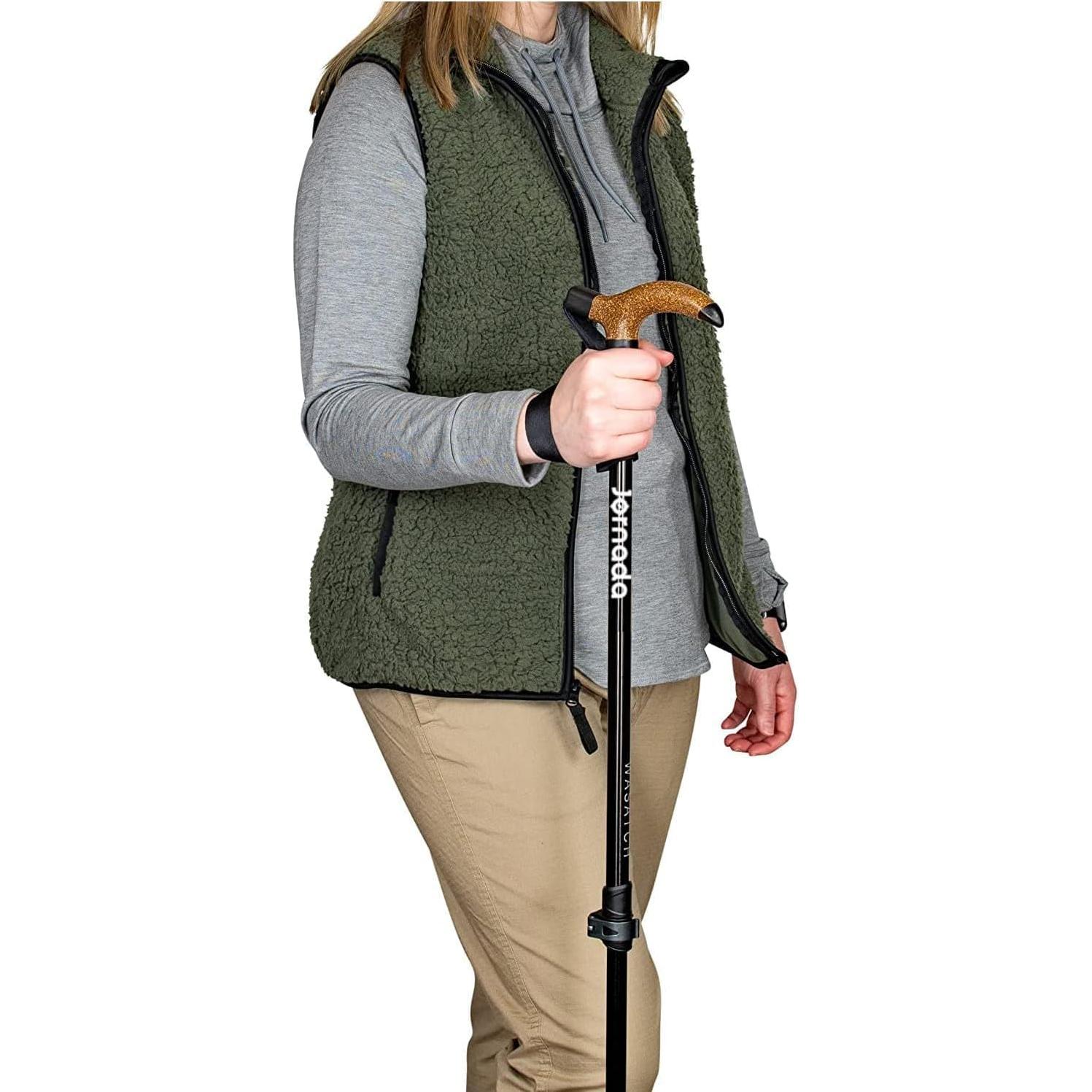 Bastón de Trekking Ultraligero Jornada Ajustable Antichoque