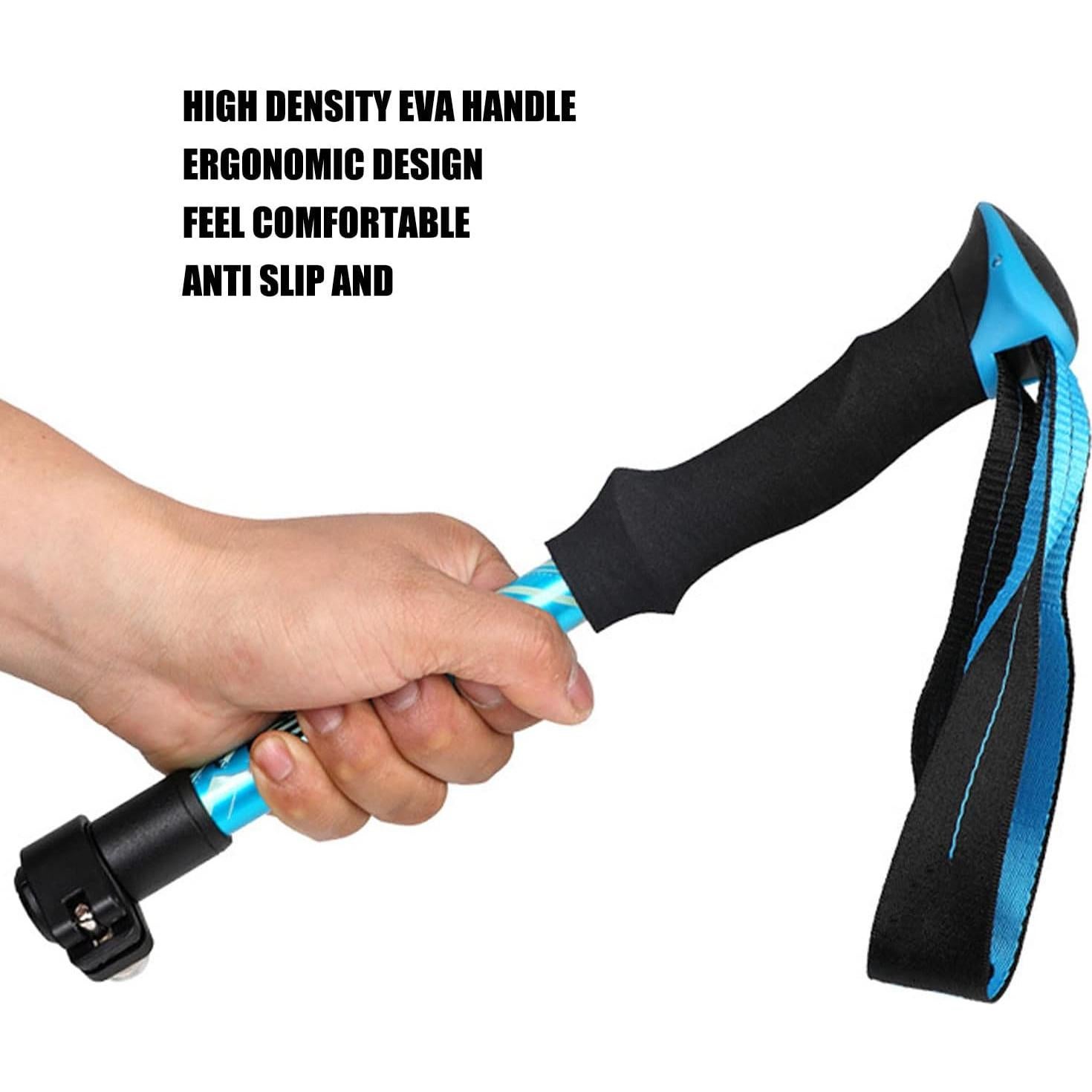 Bastón de Senderismo Telescópico Topyond Aluminio 125cm