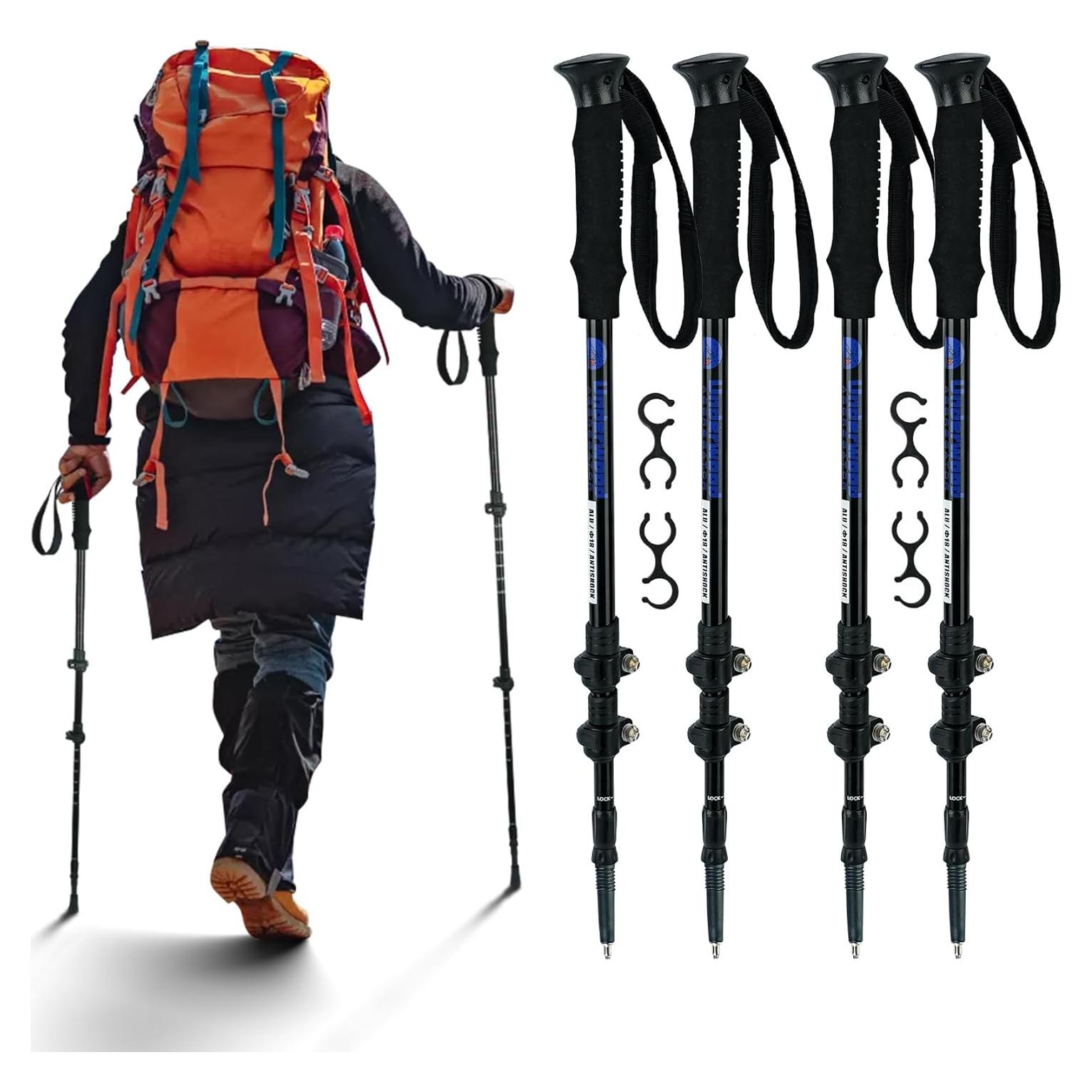 Bastones de Trekking Plegables Underwood 4 Piezas Aluminio