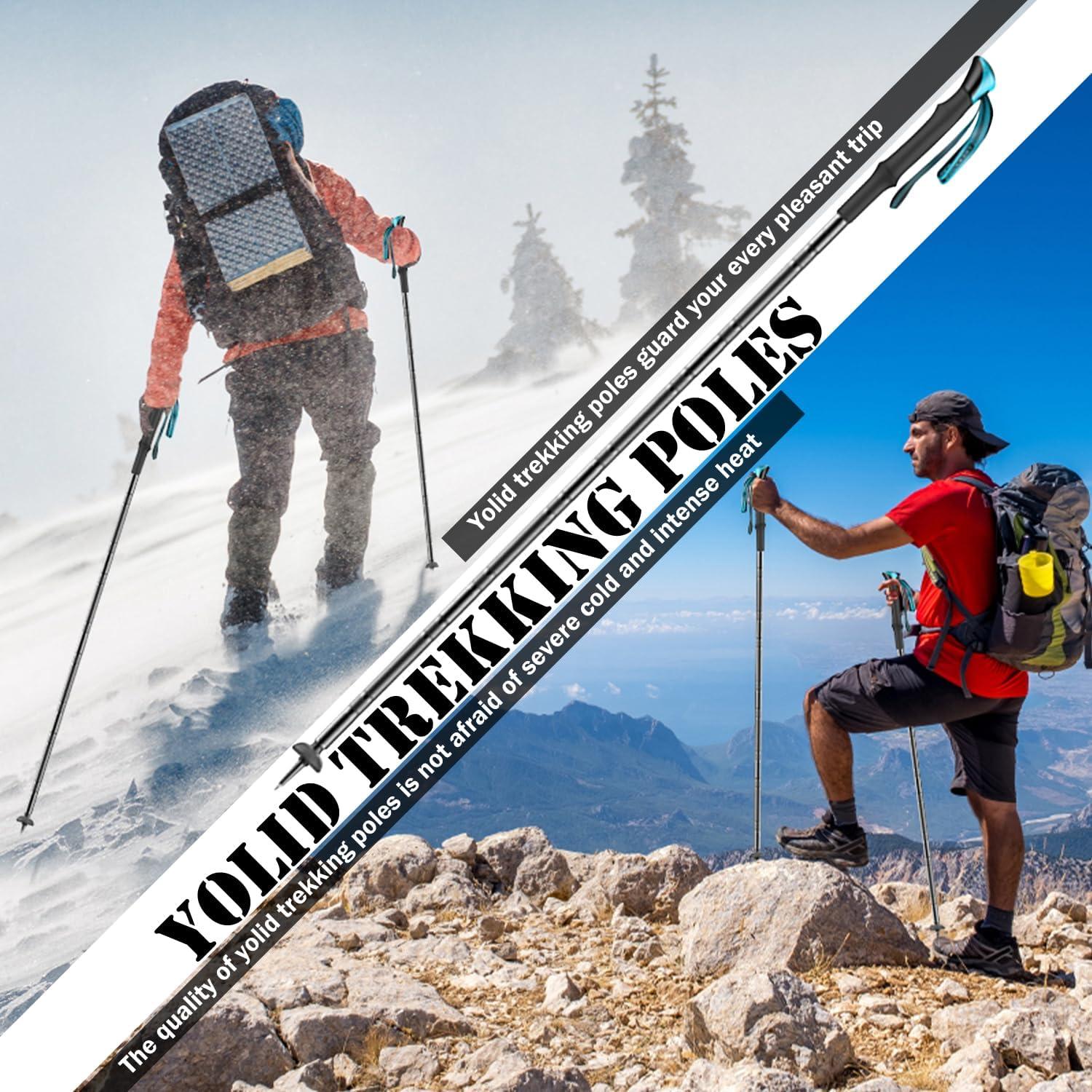 Bastón de Caminata Táctico Yolid 130cm Ligero 6-en-1