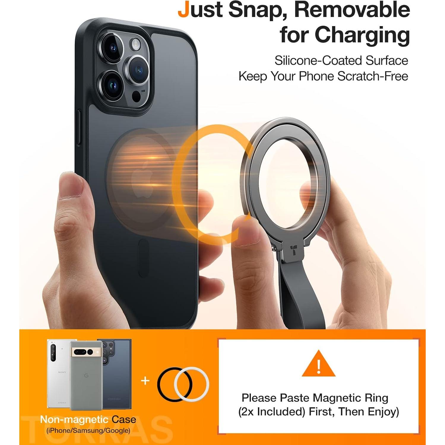 Soporte Magnético TORRAS Ostand para Teléfono - Negro