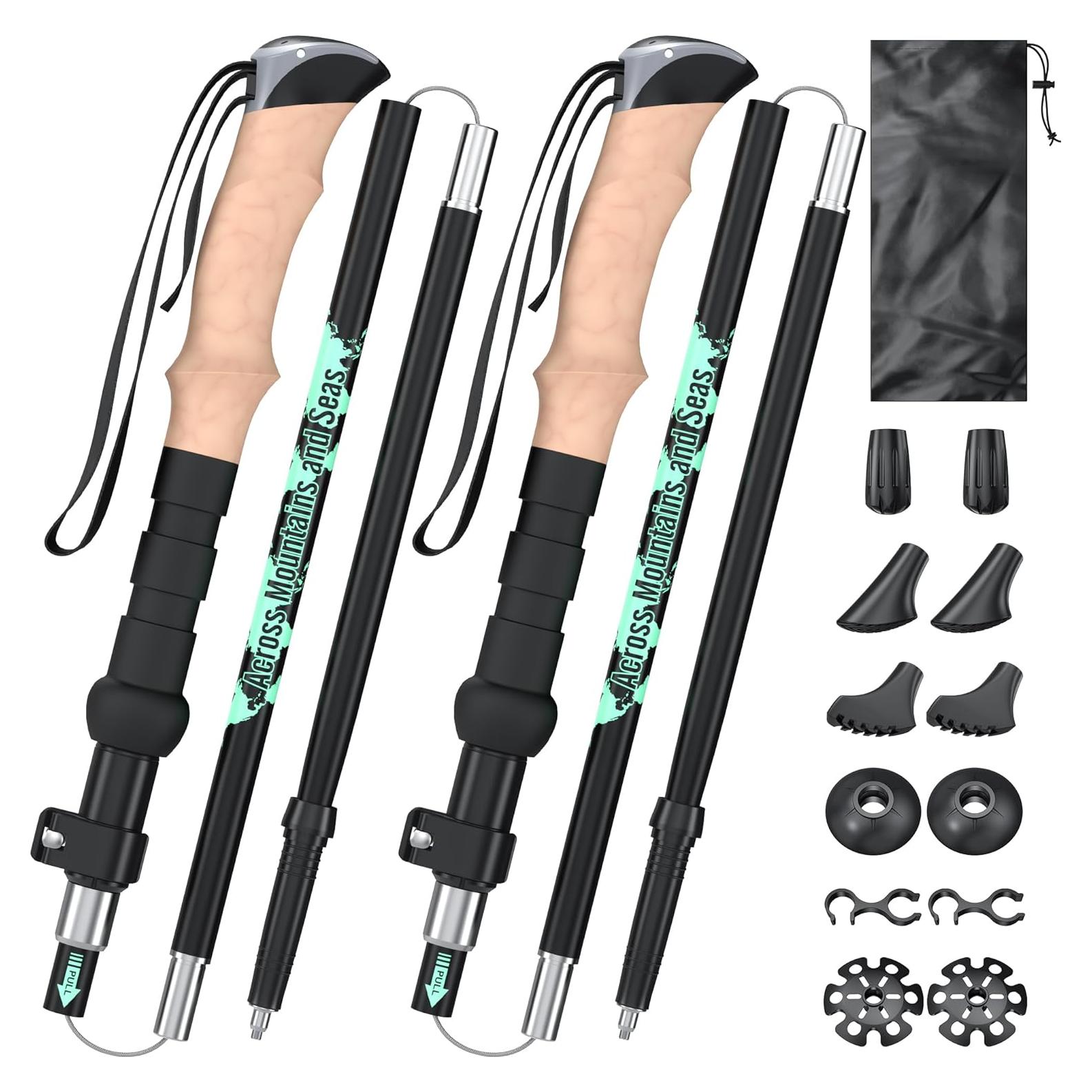 Bastones de Trekking Pojifi PO-TR01 Aluminio Ajustables 135 cm