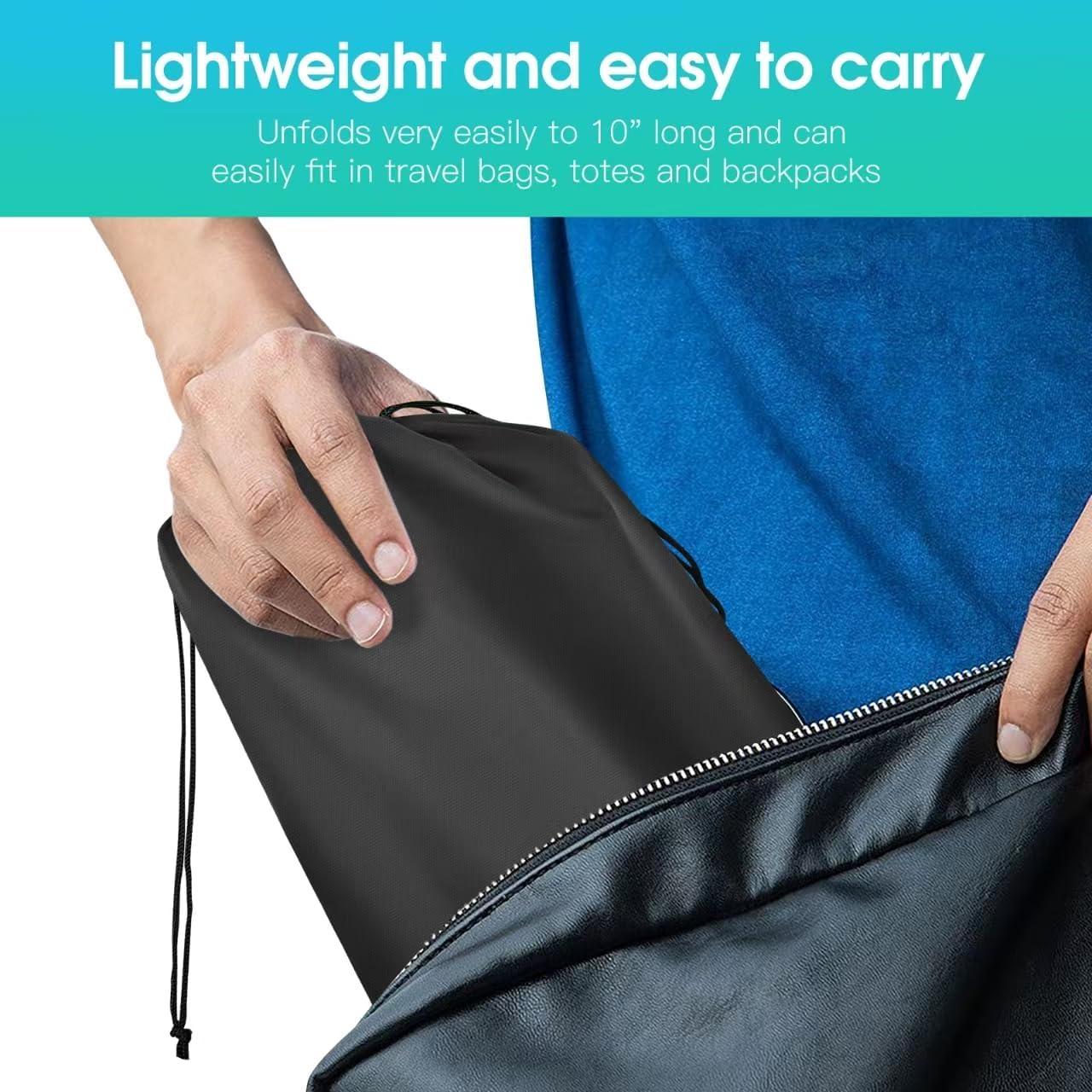 Bastón Plegable Akeoil Ajustable para Caminata - Negro