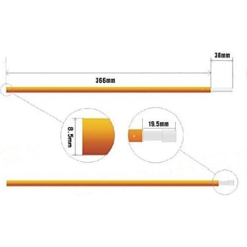 Postes de Reemplazo para Tienda ZJchao - 2 Piezas Aluminio 3.6m