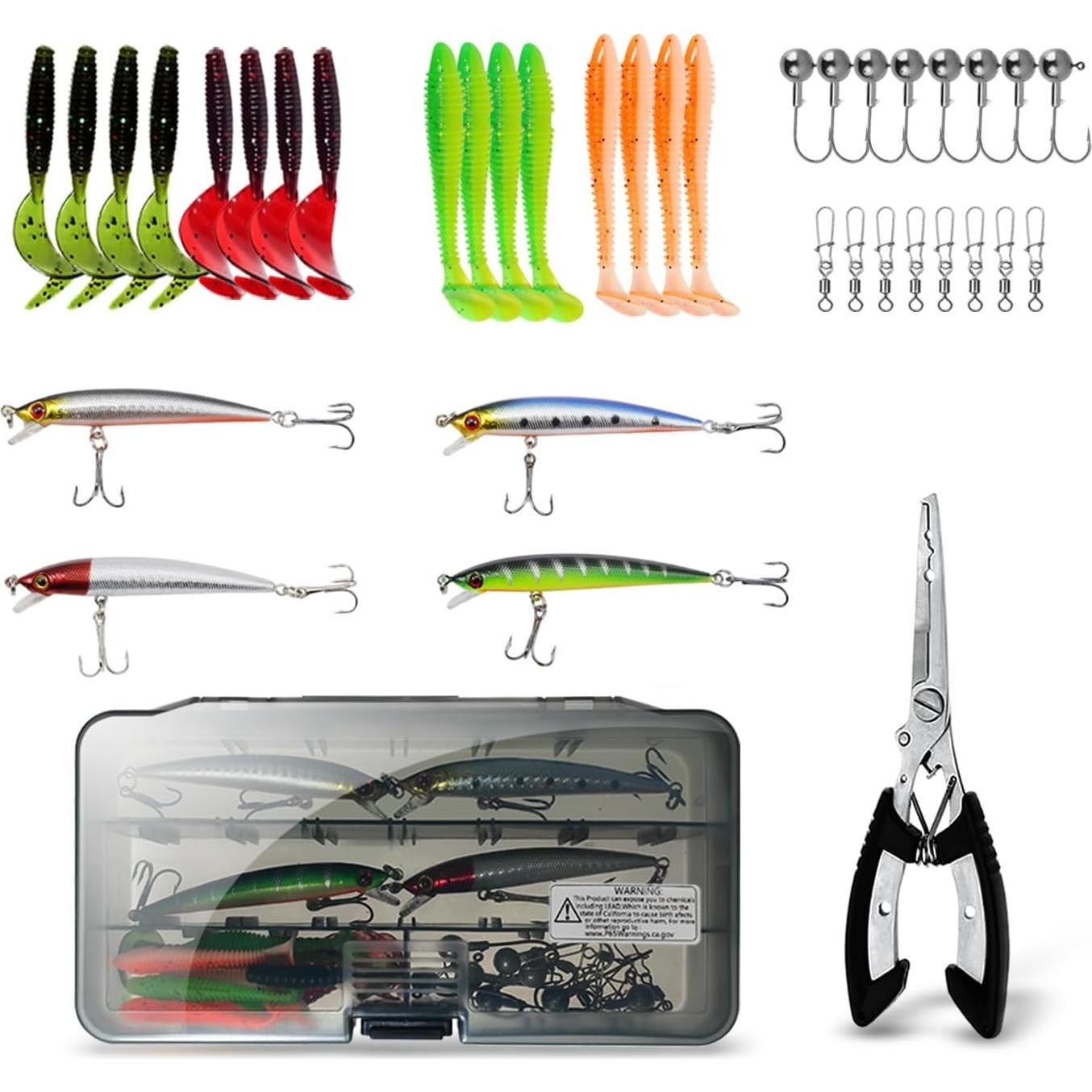 Combo de Caña de Pesca Telescópica LOEIBMIRY 2.1m con Carretes