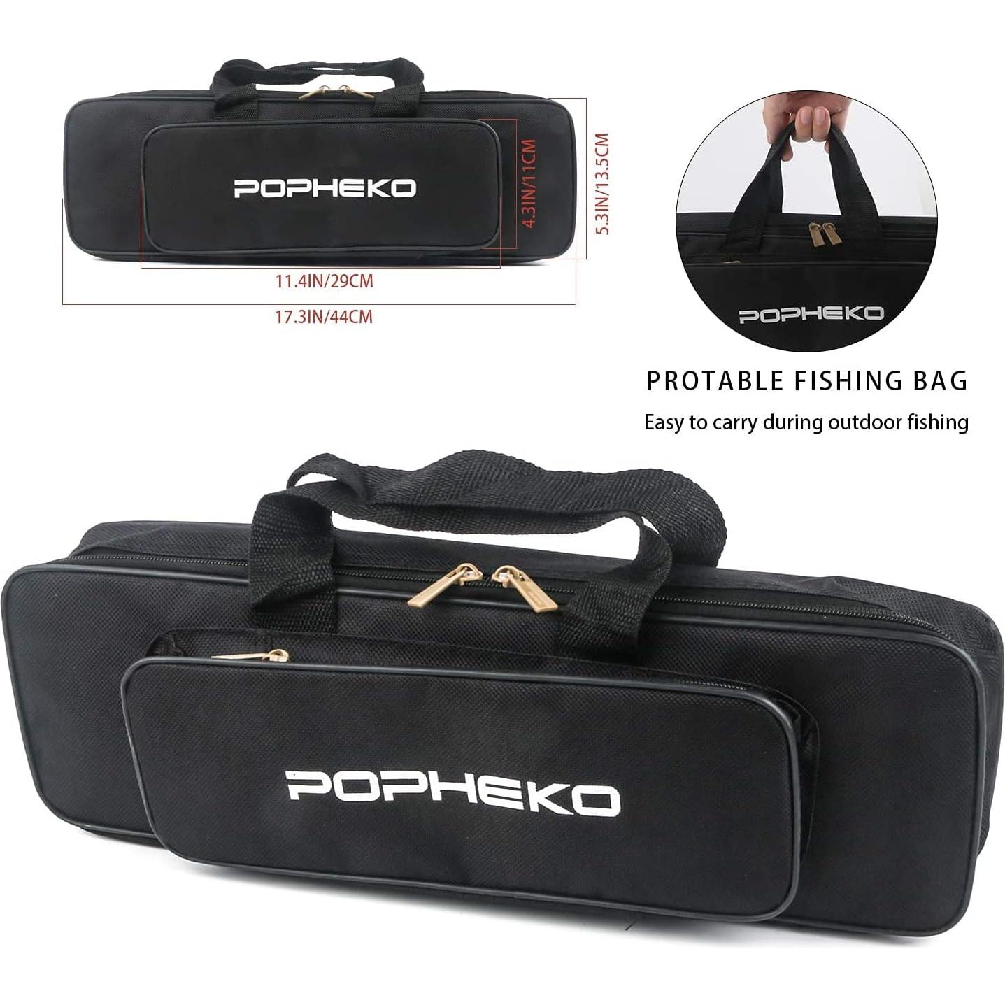 Combo de caña de pescar telescópica Mouhike 1.8m 2pcs con carrete