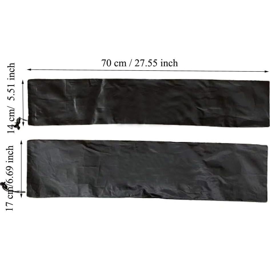 Bolsa de Transporte para Bastones de Senderismo DraCra 2 Pack 14x70 y 17x70 cm