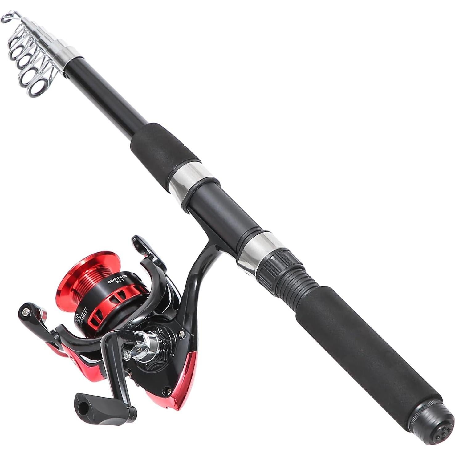 Combo de Pesca Tripquips 2 Piezas 2.1m Fibra de Carbono