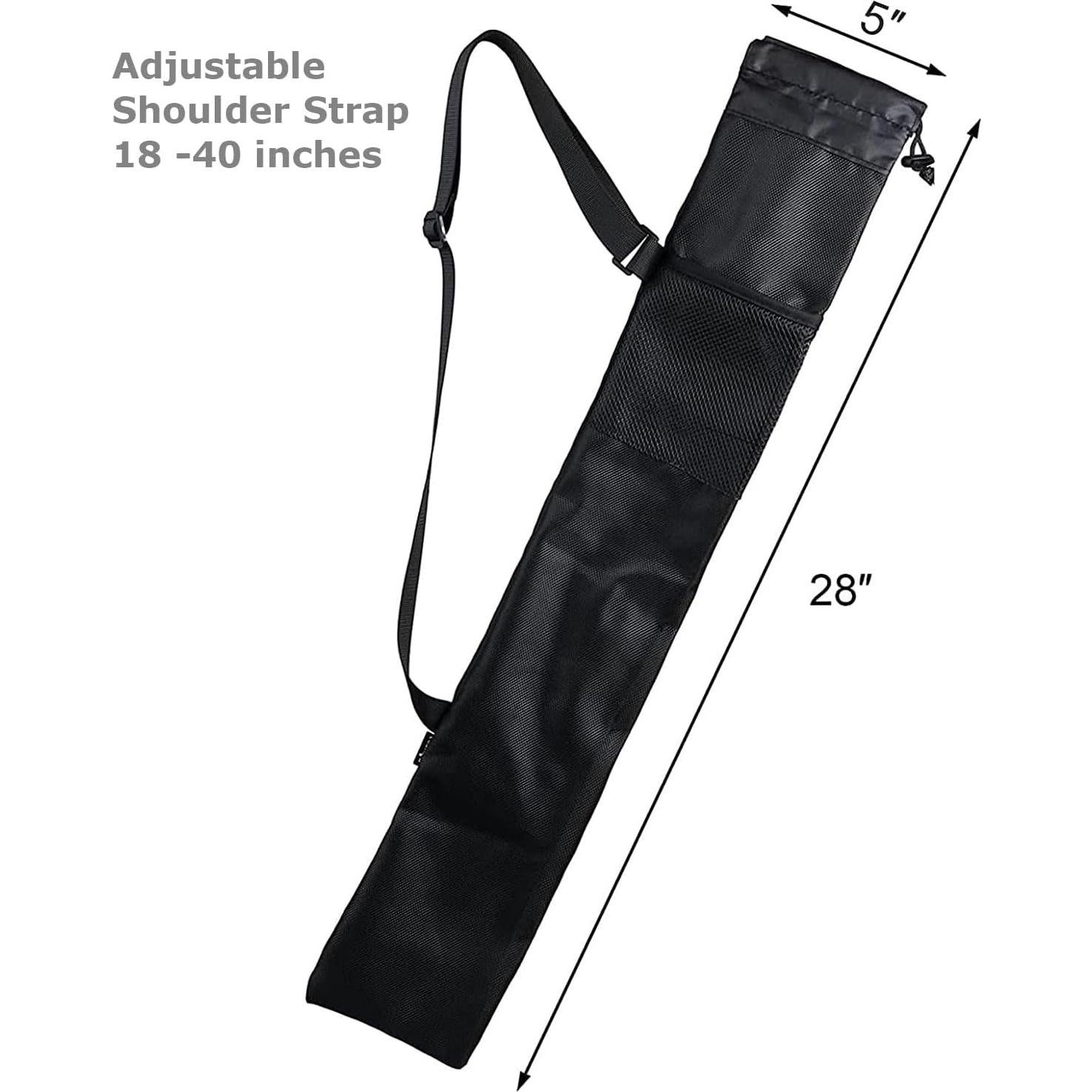 Bolsa de Transporte Cosmos para Bastones de Trekking Negra 71x13cm