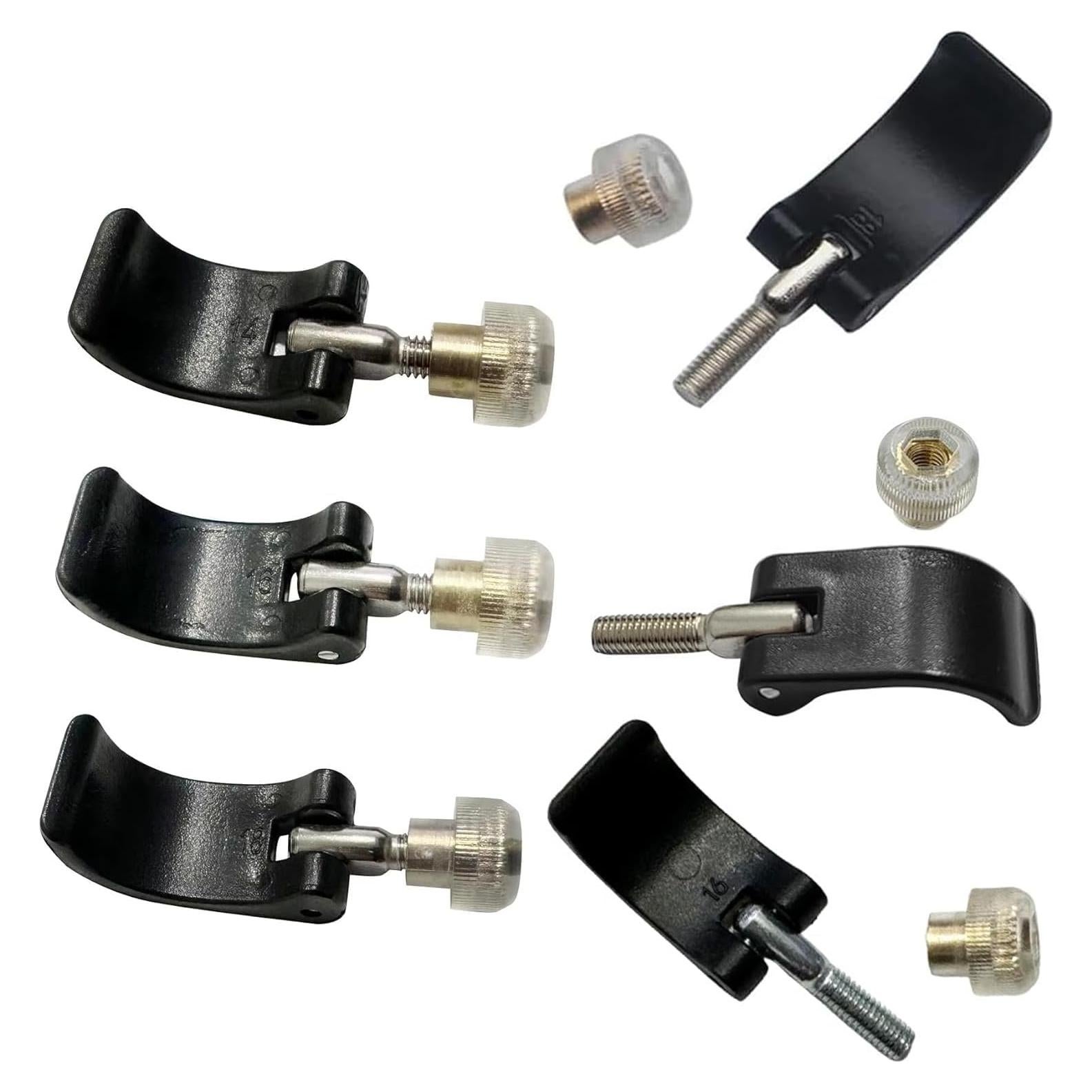 Abrazaderas de Poste IIUIKOO - 6 Bloqueos Externos 14mm-18mm