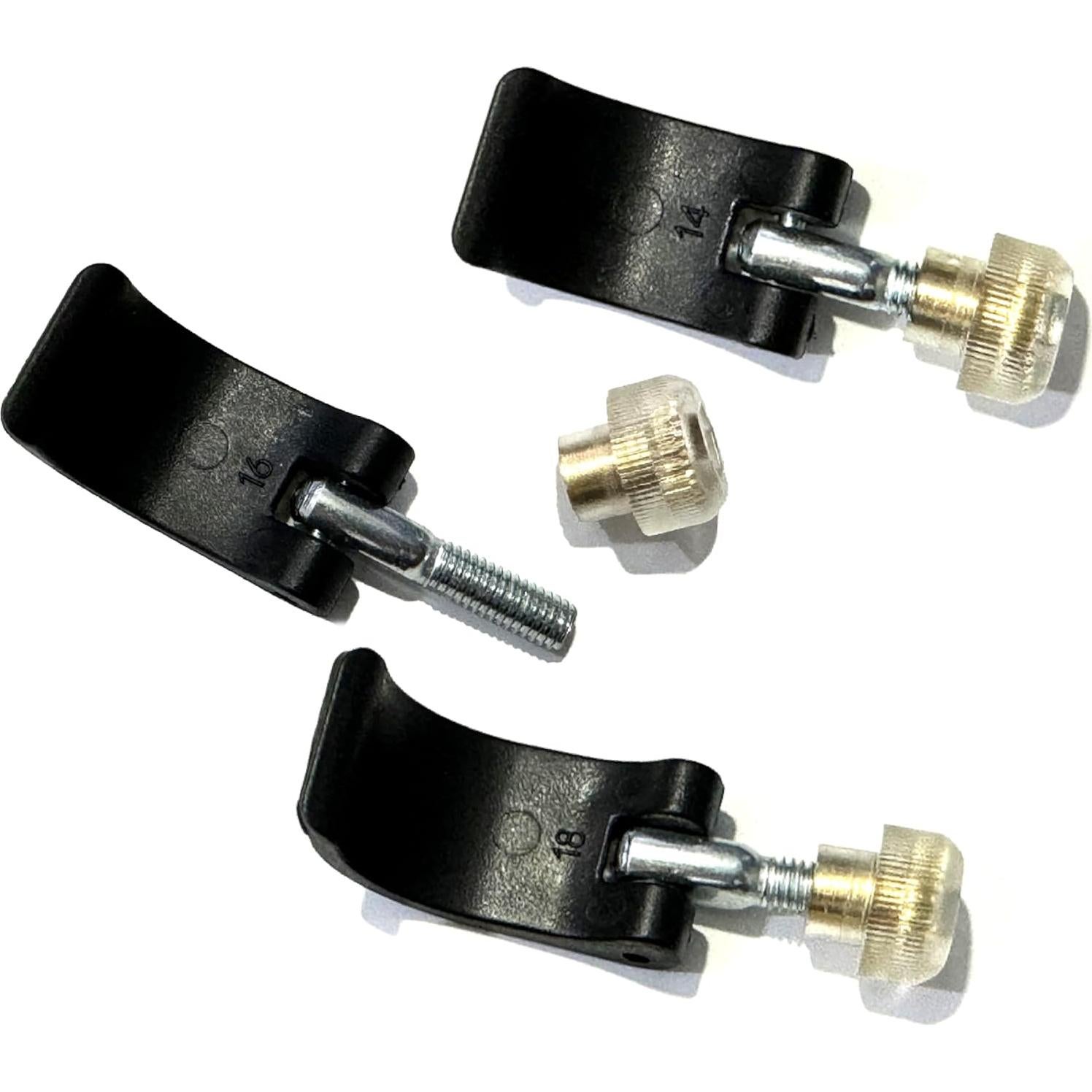 Abrazaderas de Poste IIUIKOO - 6 Bloqueos Externos 14mm-18mm