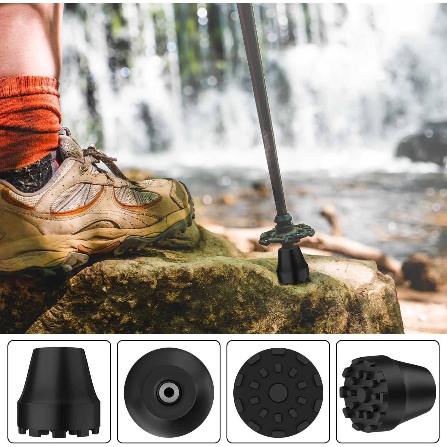 Puntas de Goma SupreGear para Bastones de Trekking 11mm