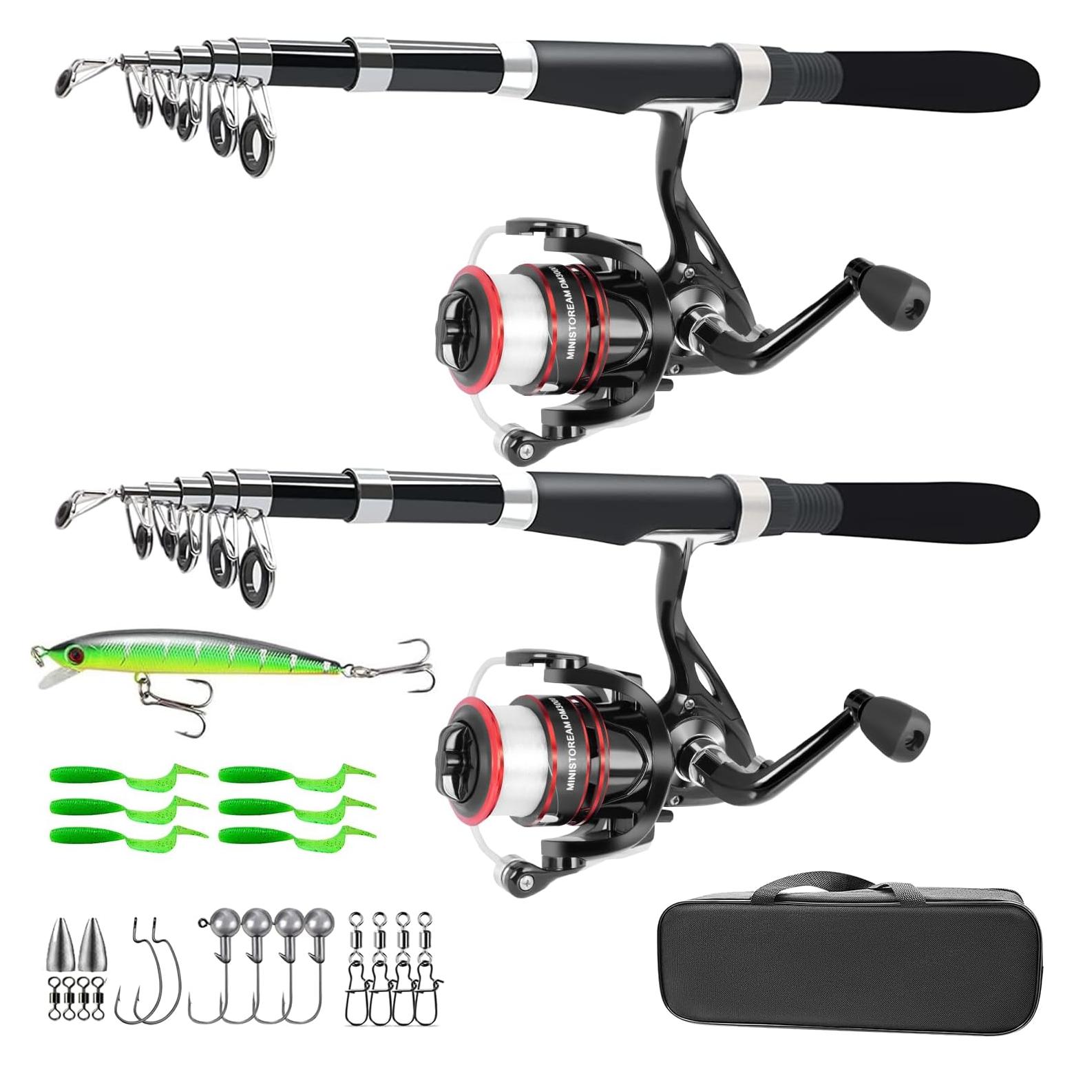 Conjunto de Pesca Telescópico Ministoream 2.1m 4 Piezas