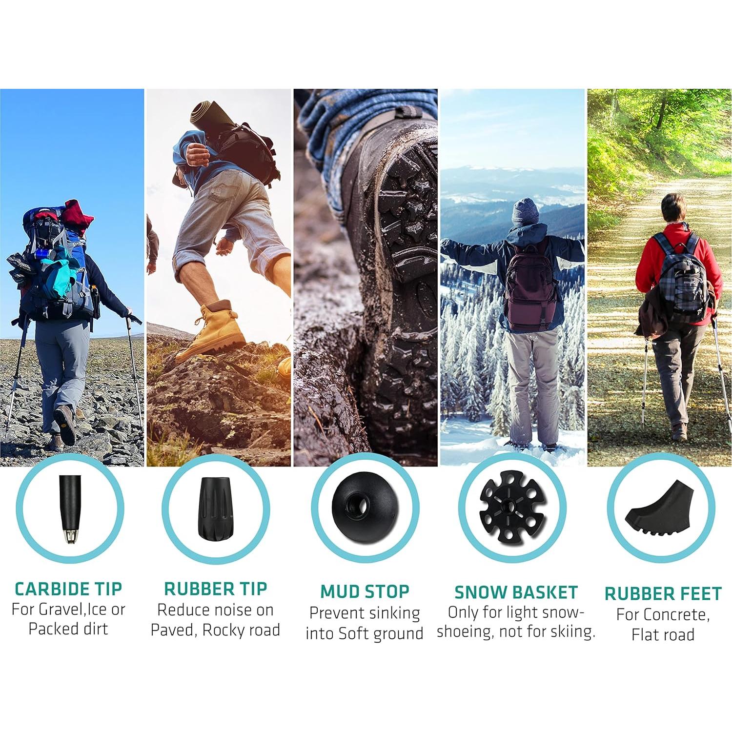 Bastones de Senderismo TREKOLOGY Trek-Z Ajustables 100-120cm