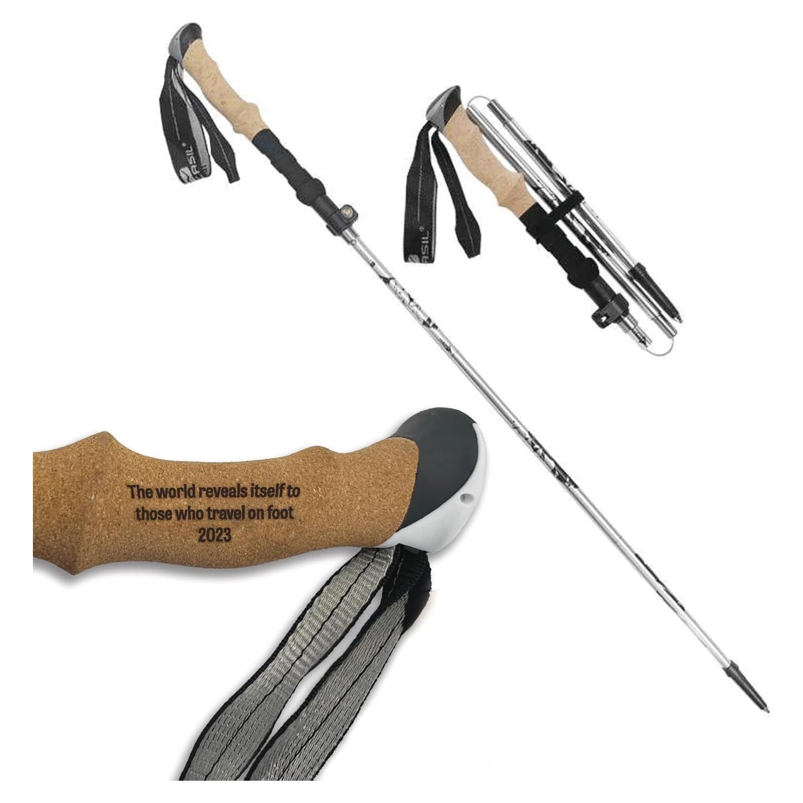 Bastón de Senderismo Plegable CHEERZEER 30.5-109.2 cm Aluminio