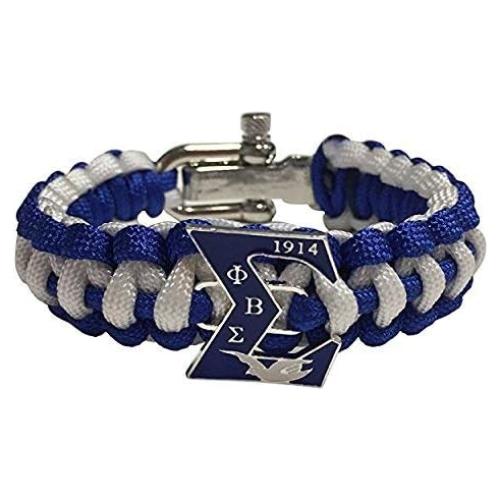 Pulsera de Supervivencia Paracord Phi Beta Sigma Ajustable