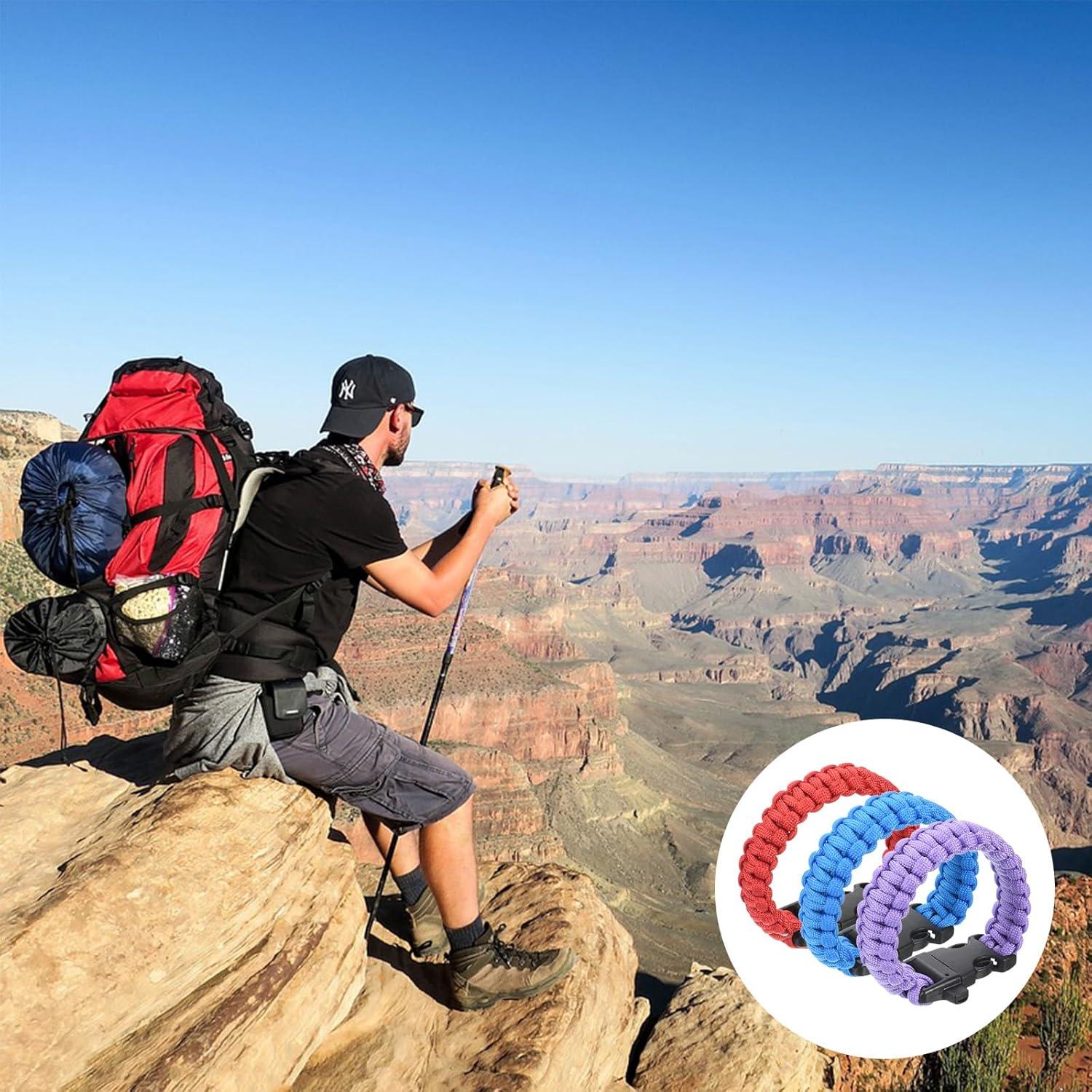 Pulsera de Supervivencia Paracord YOKIVE Verde Oscuro 25 cm