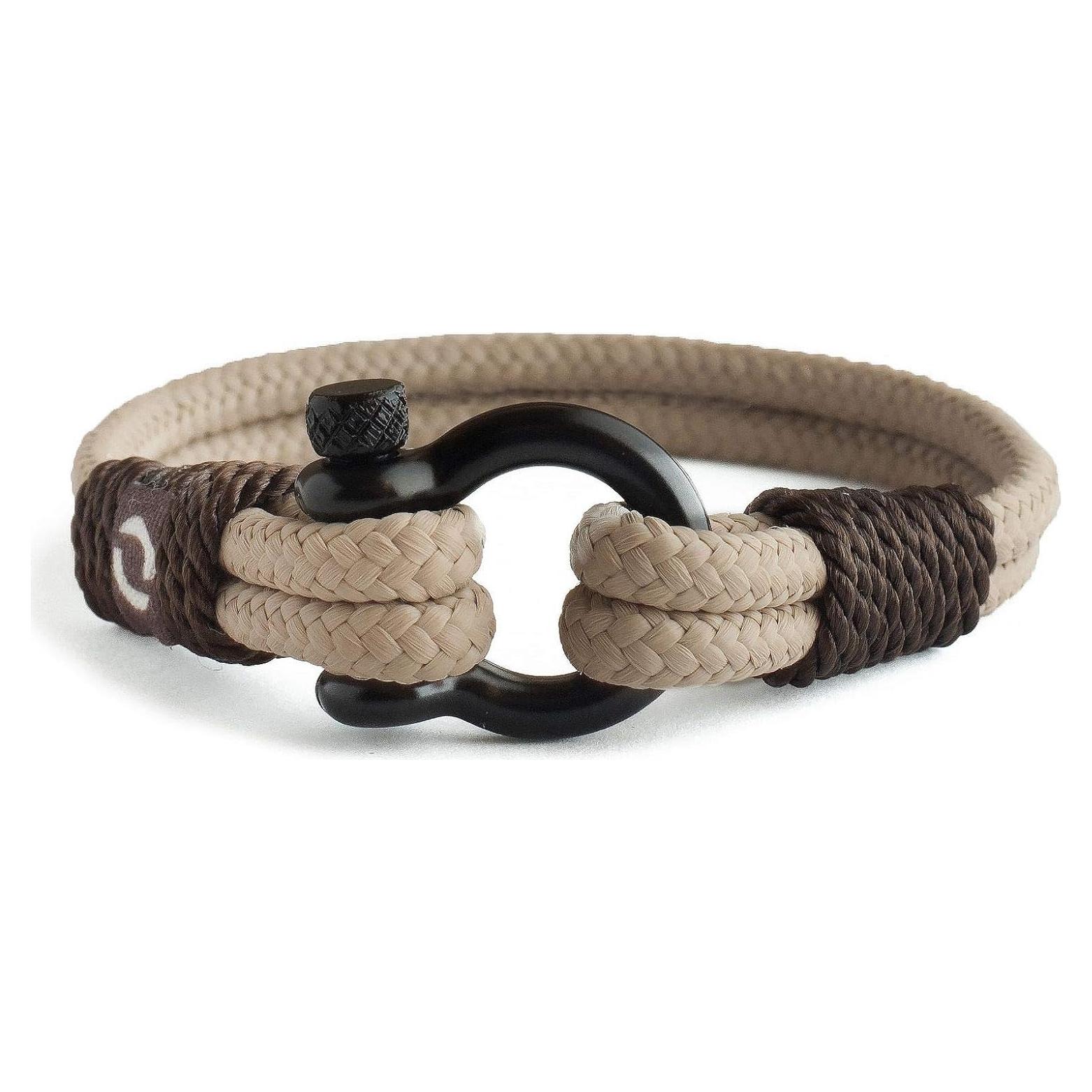 Pulsera Náutica de Cuerda Mover - Grillete Negro, 20.32 cm