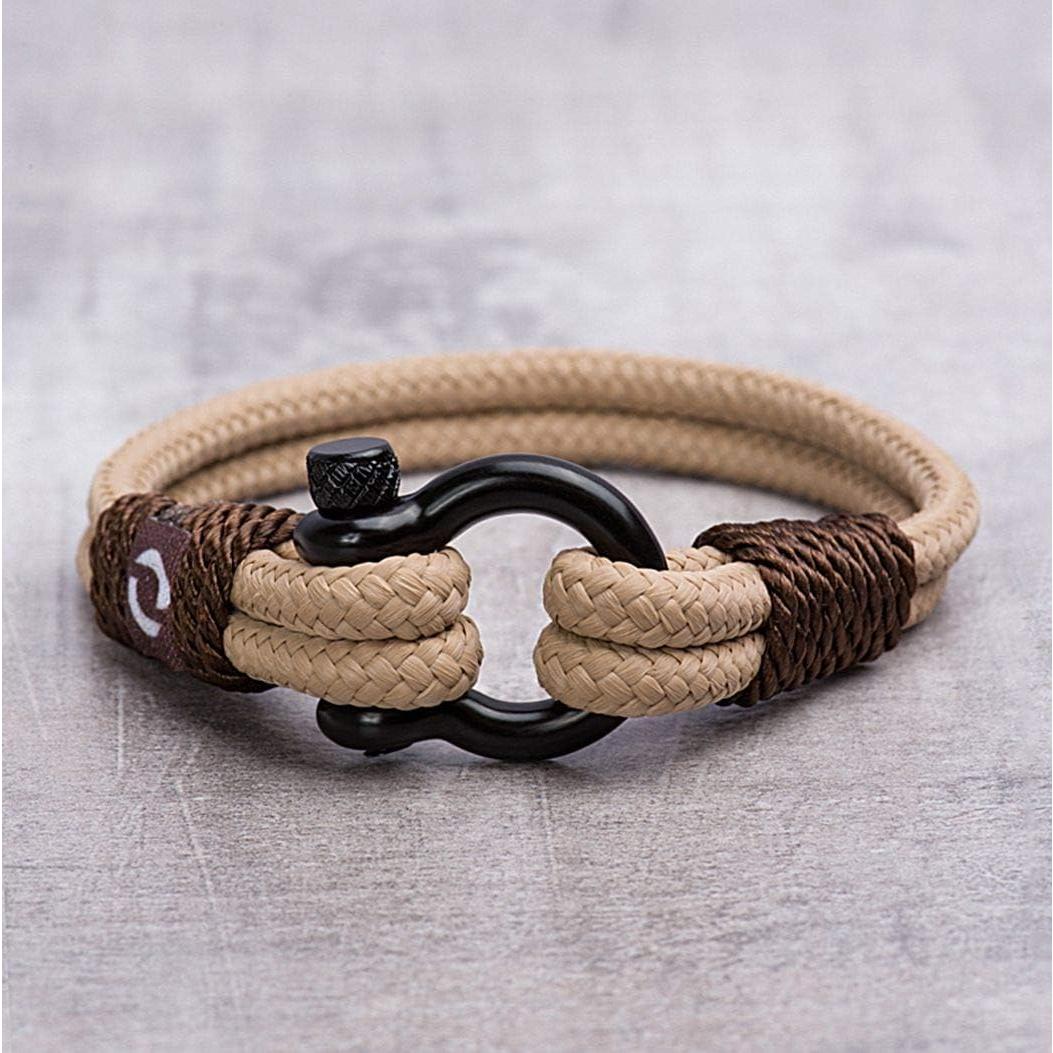 Pulsera Náutica de Cuerda Mover - Grillete Negro, 20.32 cm