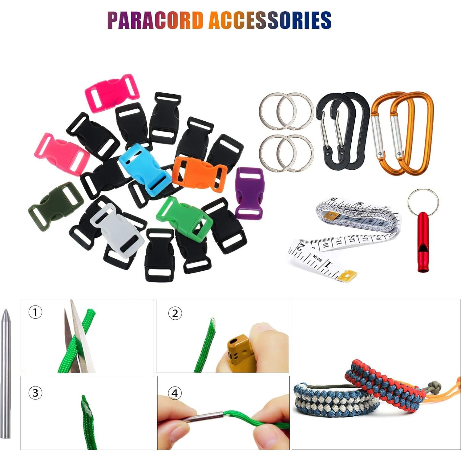 Kit de Manualidades Paracord 550 WEREWOLVES - 79.25m Multicolor