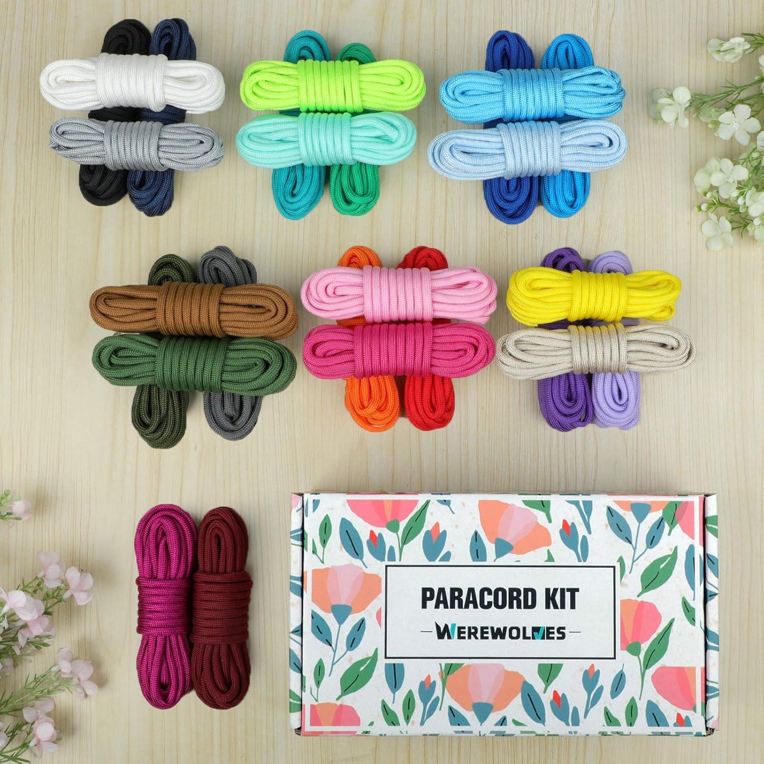 Kit de Manualidades Paracord 550 WEREWOLVES - 79.25m Multicolor