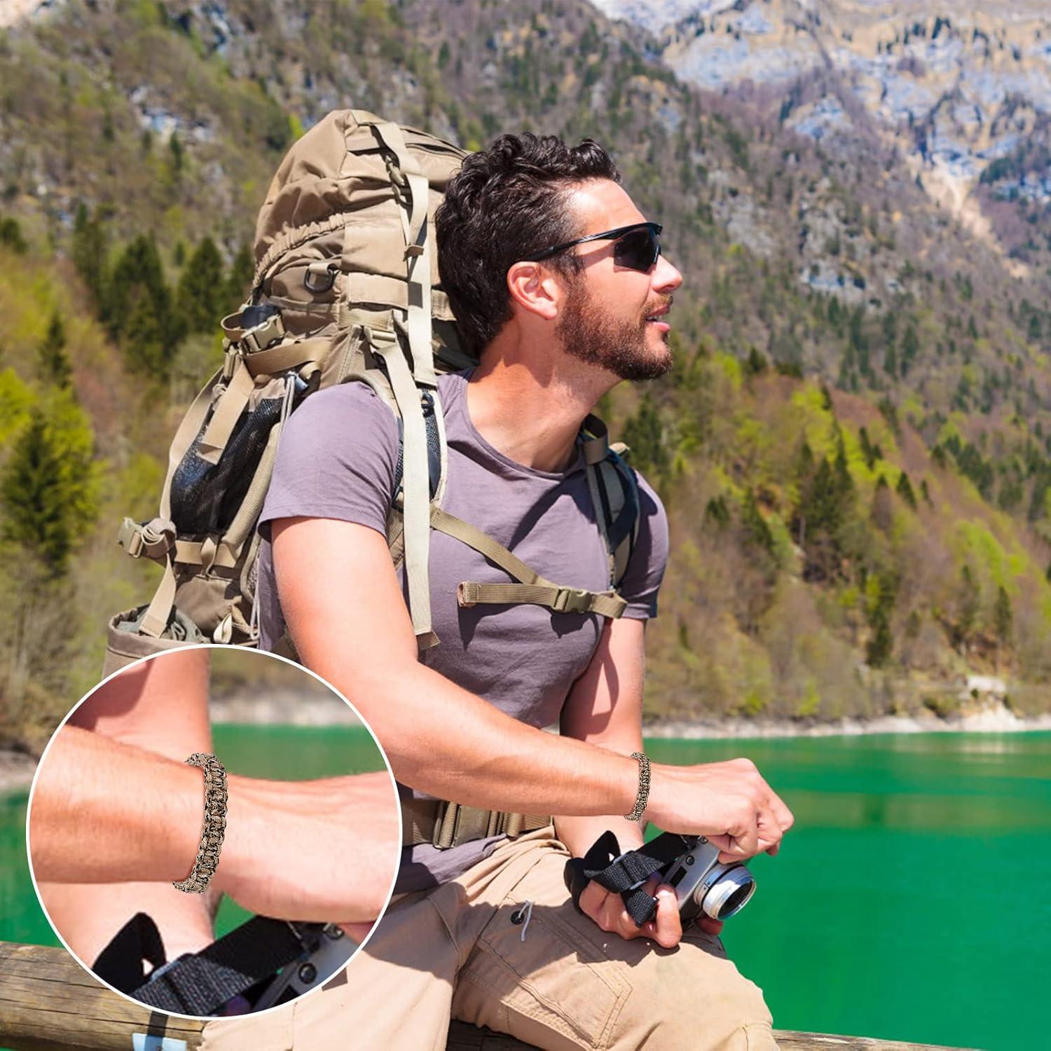 Set de 12 Pulseras de Paracord Lorfancy para Hombres y Niños