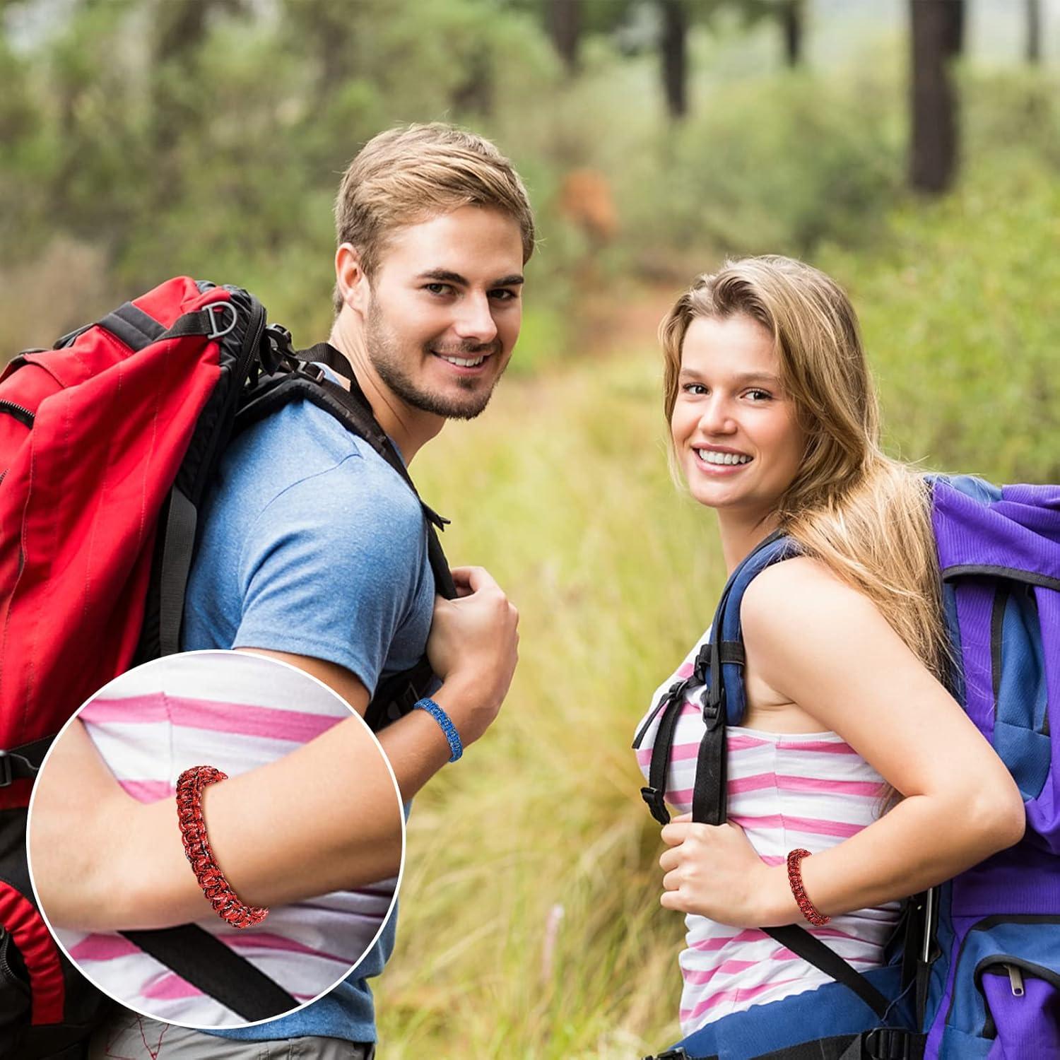 Set de 12 Pulseras de Paracord Lorfancy para Hombres y Niños