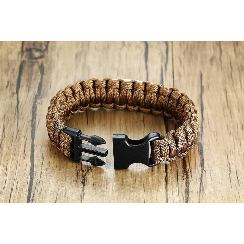 Pulsera de Supervivencia LiFashion Acero Inoxidable 23cm Hombre