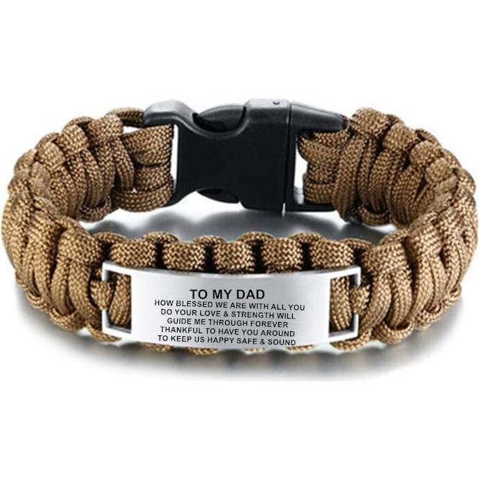 Pulsera de Supervivencia LiFashion Acero Inoxidable 23cm Hombre