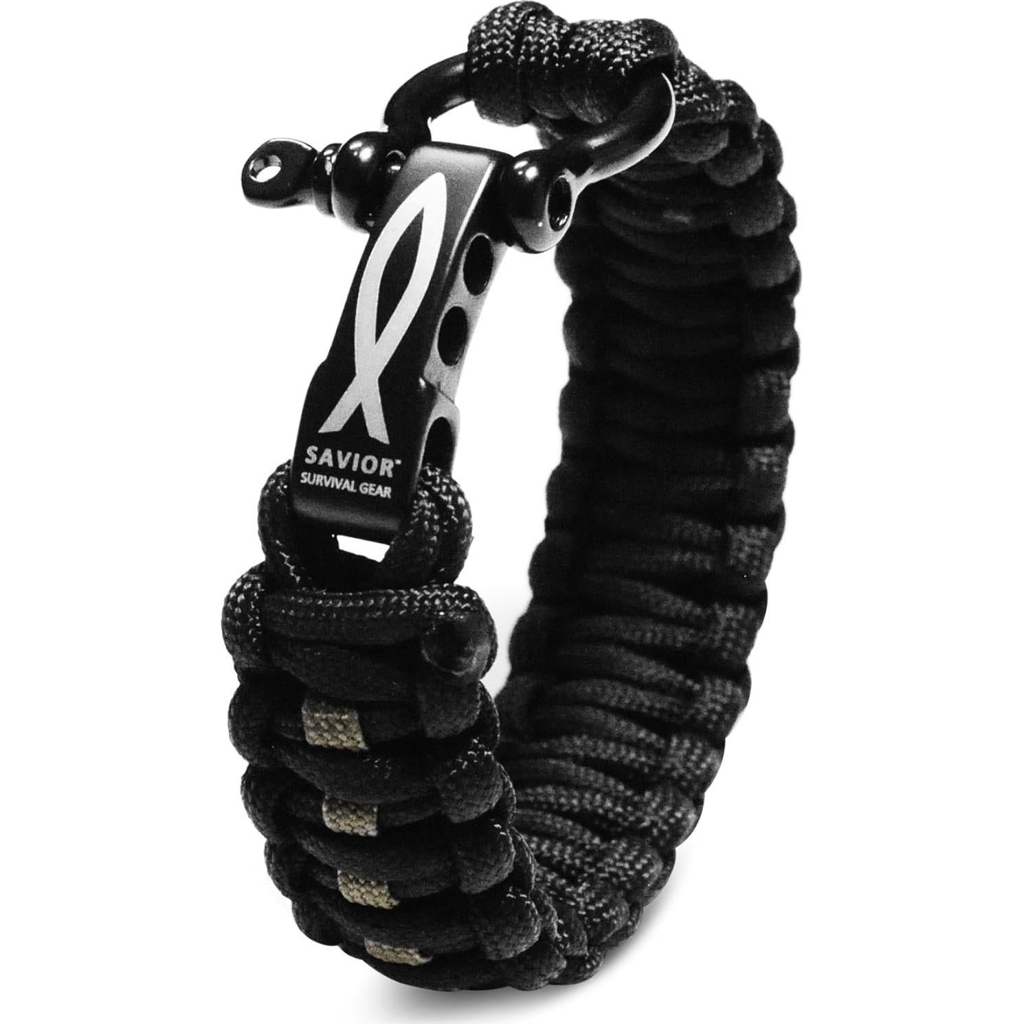 Pulsera de Paracord Ajustable Savior Survival Gear 25.4 cm
