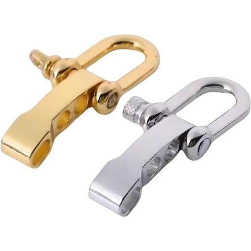 10 Grilletes Ajustables de Zinc Hewnda para Pulseras de Supervivencia