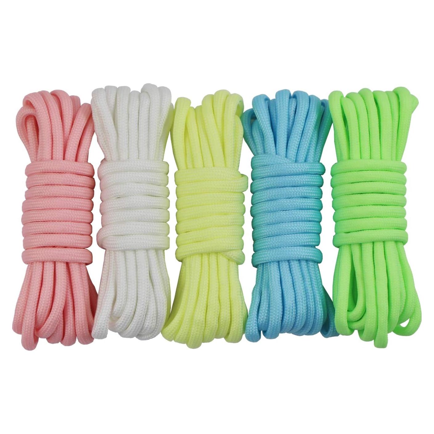 Cuerda Paracord Luminosa UOOOM 5 Colores 3m 4mm para DIY